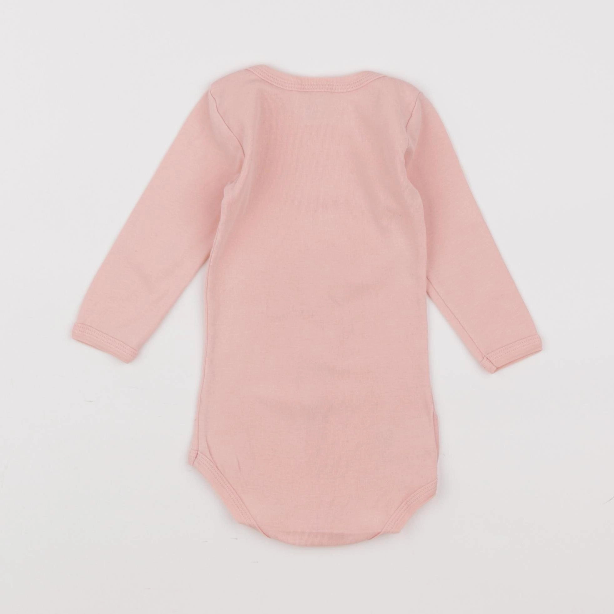 Petit Bateau - body rose - 6 mois