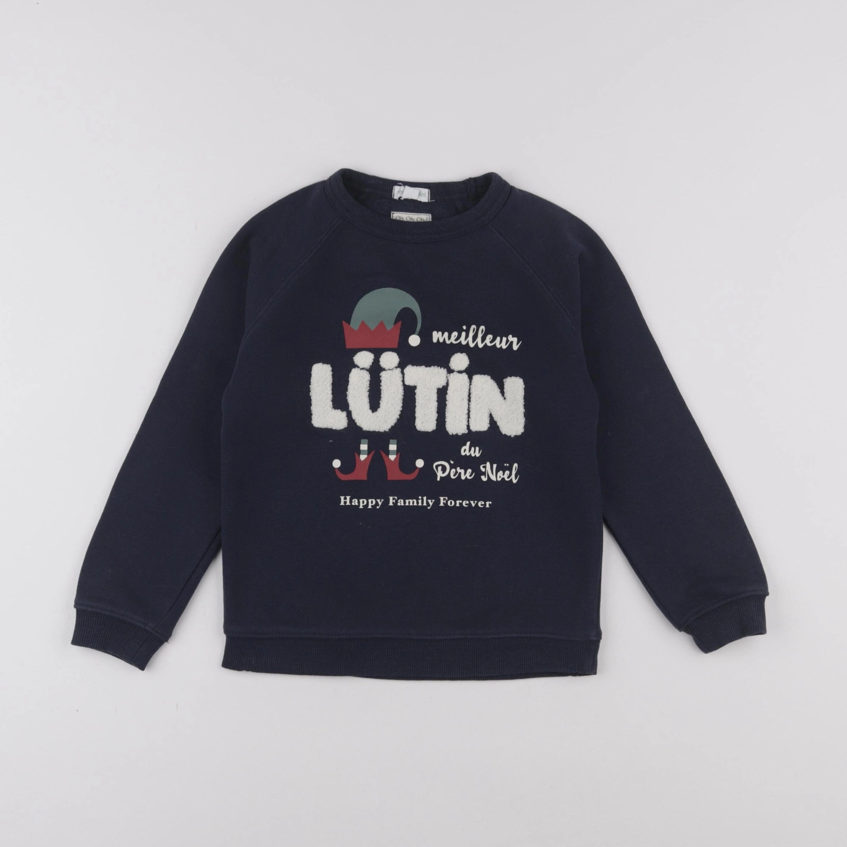 Vertbaudet - sweat bleu - 6 ans