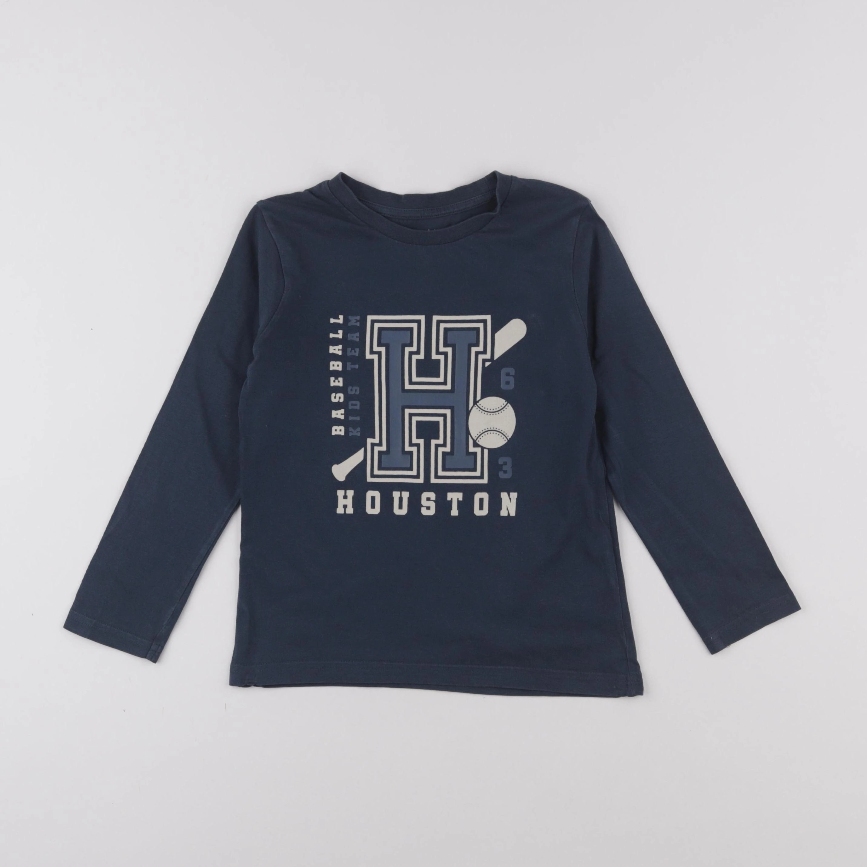 Vertbaudet - tee-shirt bleu - 6 ans