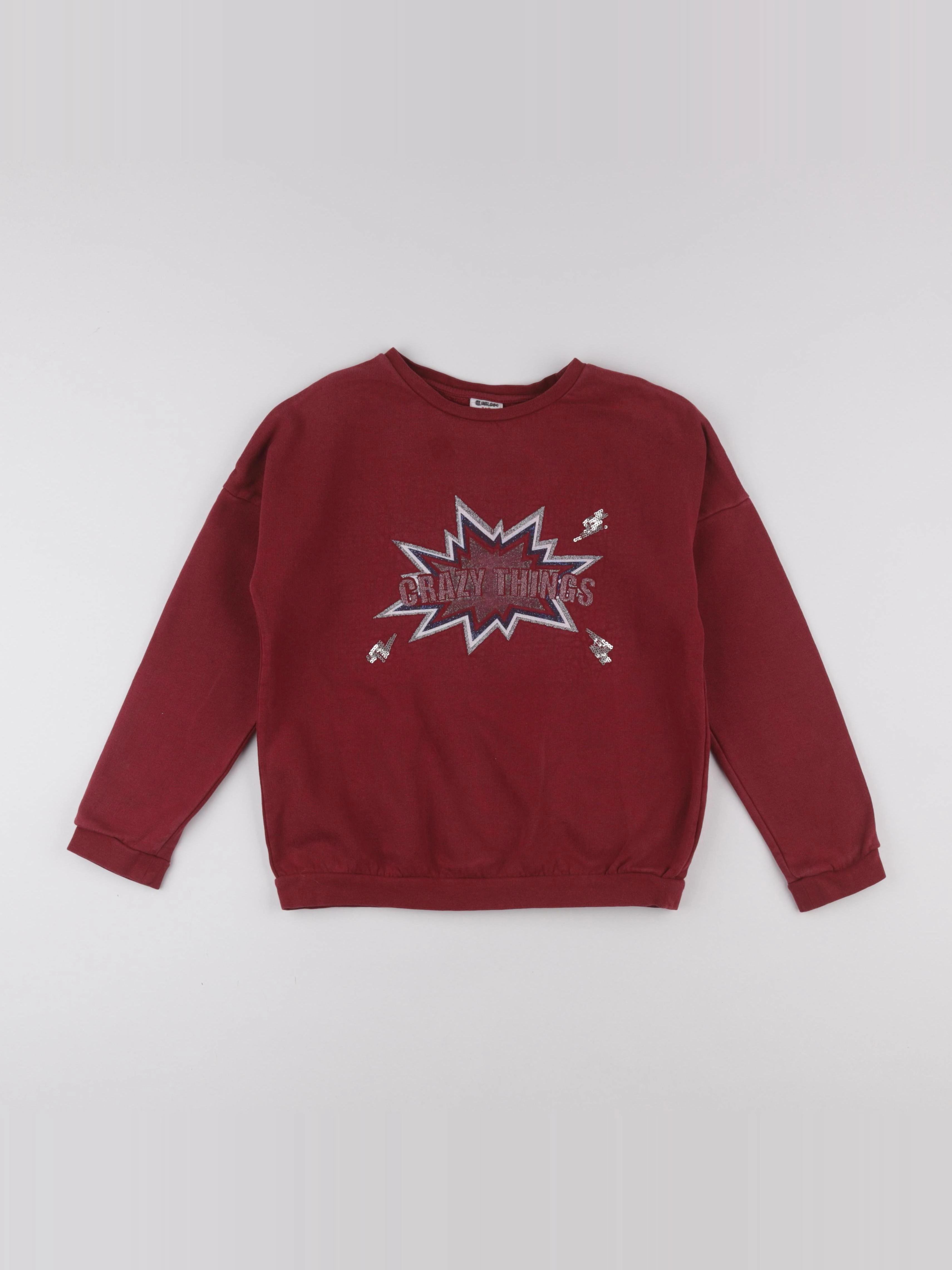 Tape à l'oeil - sweat rouge - 10 ans