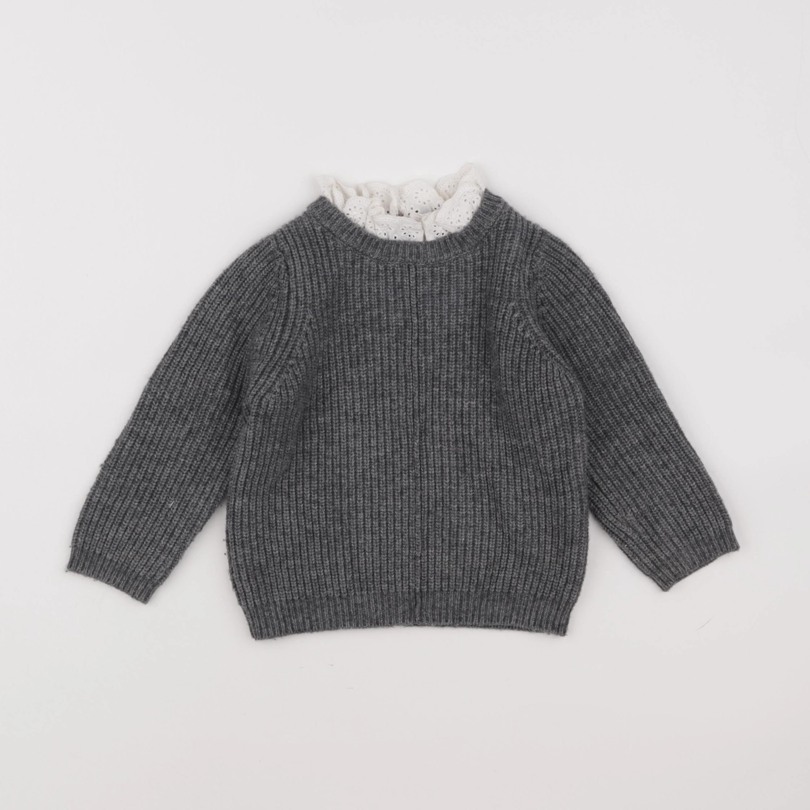 Monoprix - pull gris - 3 ans