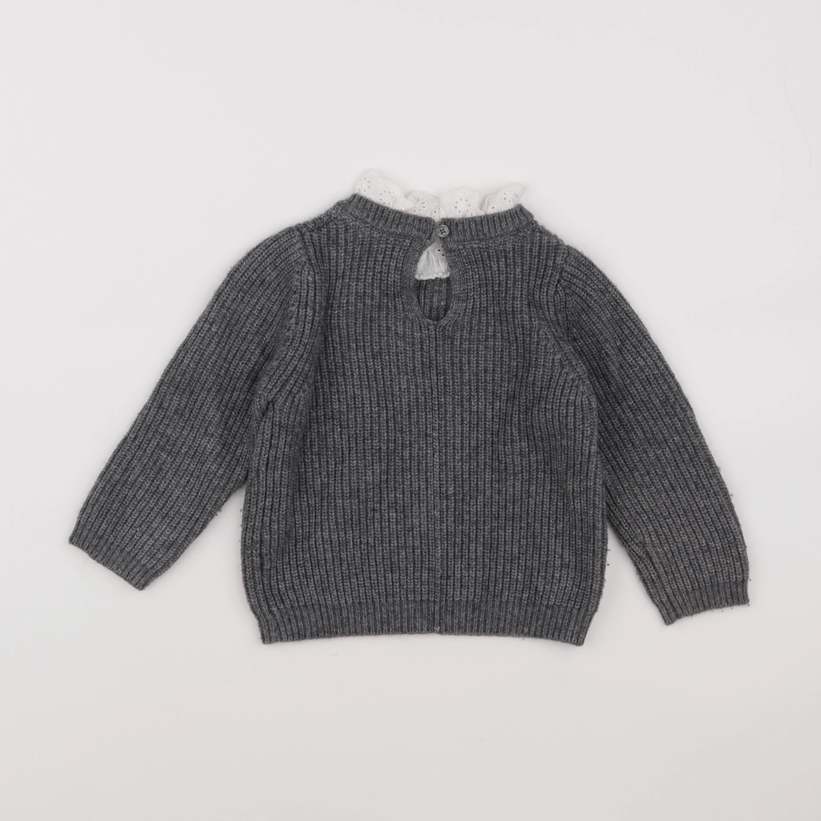 Monoprix - pull gris - 3 ans