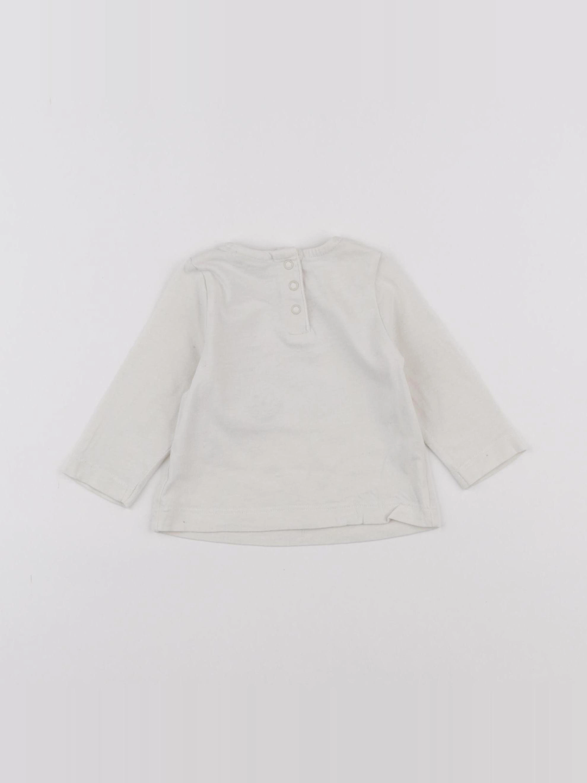 Tape à l'oeil - tee-shirt blanc - 3 mois
