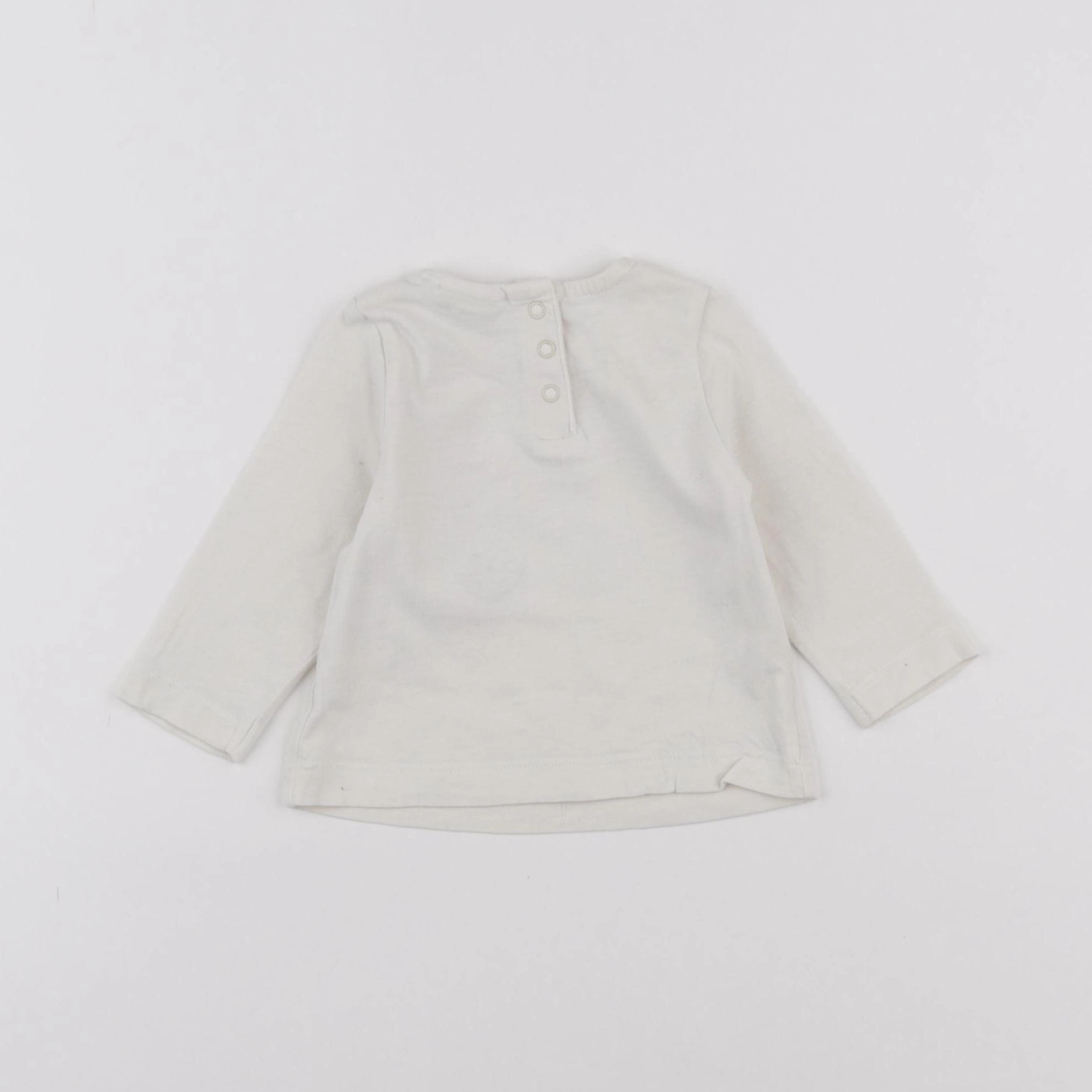 Tape à l'oeil - tee-shirt blanc - 3 mois