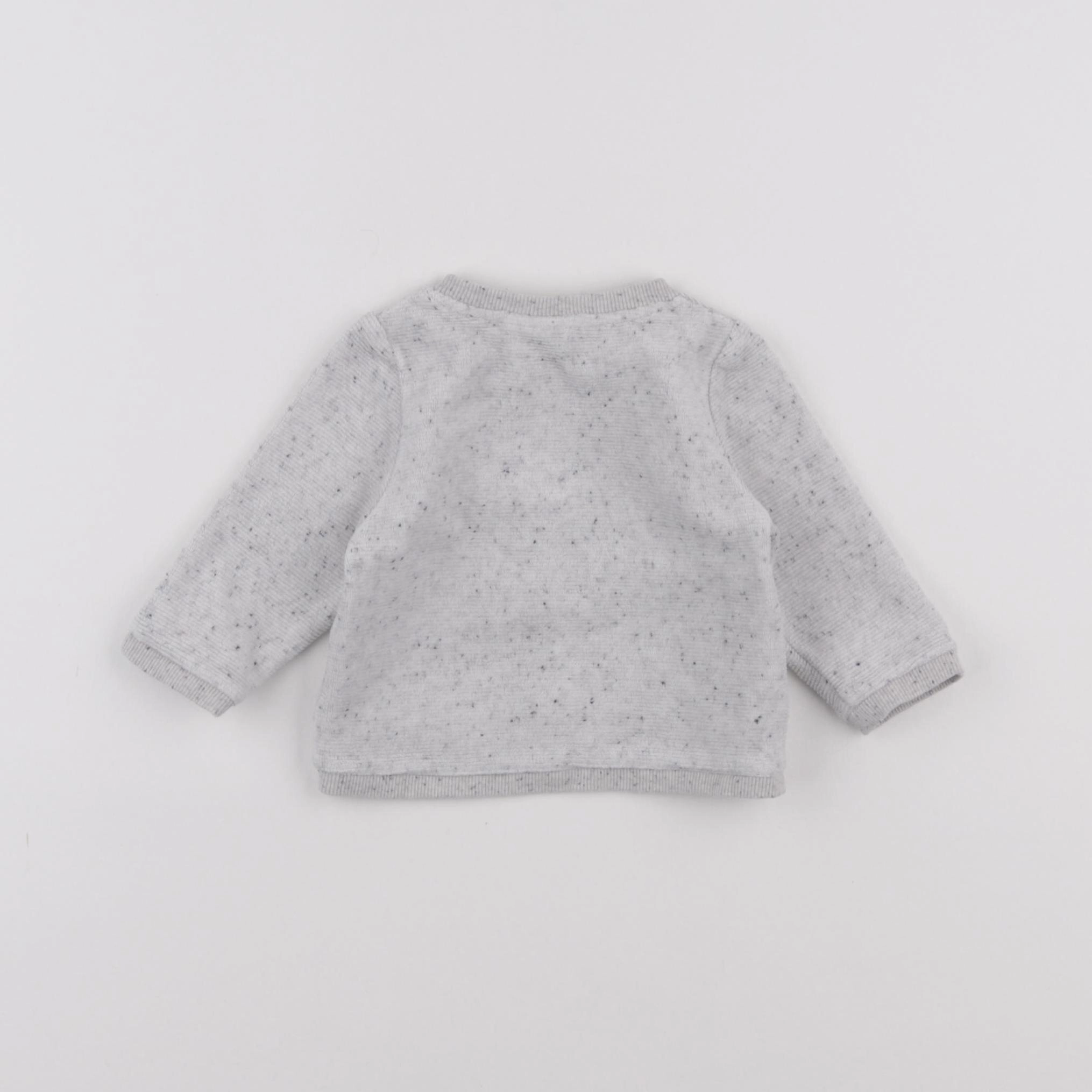 Tape à l'oeil - sweat gris - 3 mois