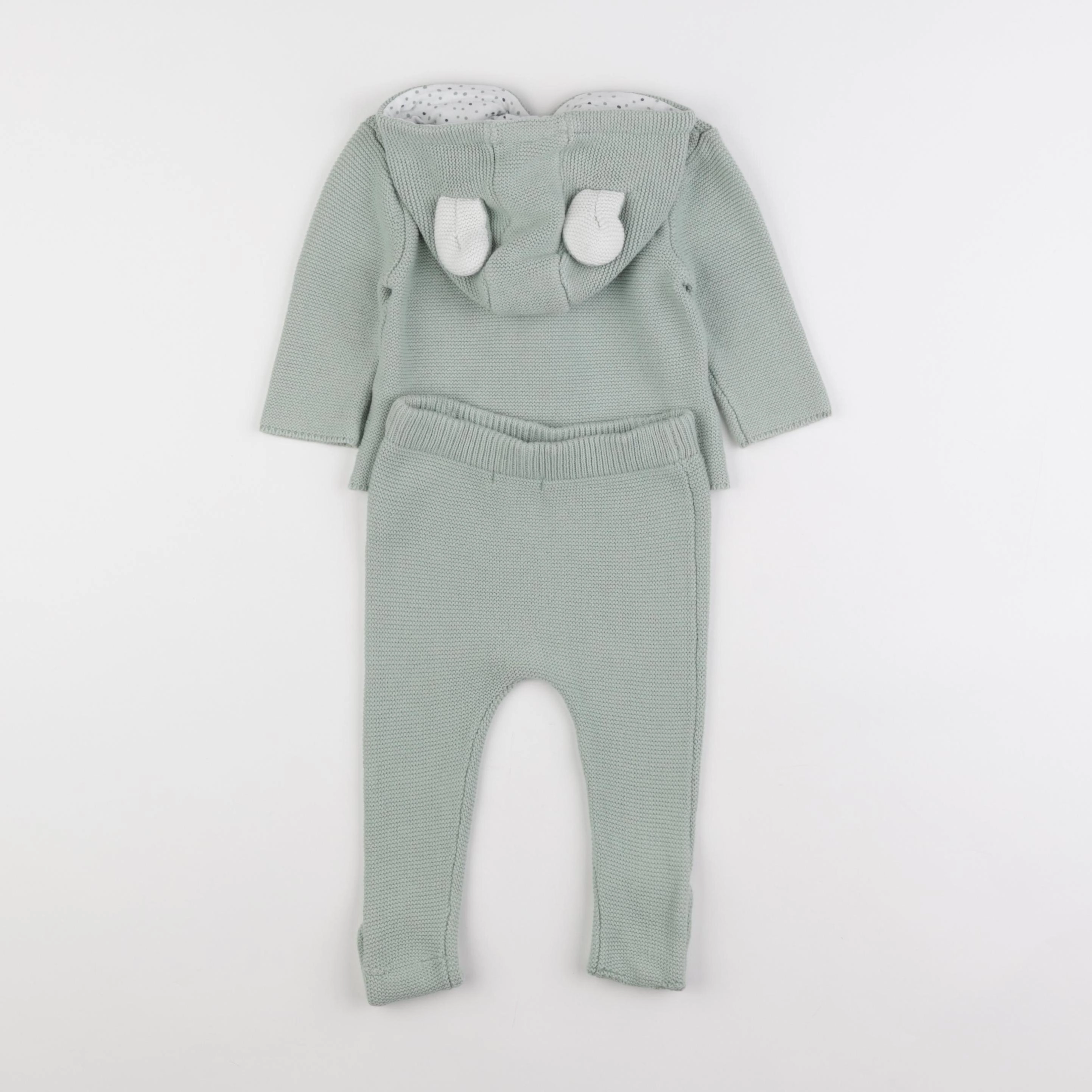 Vertbaudet - ensemble vert - 9 mois