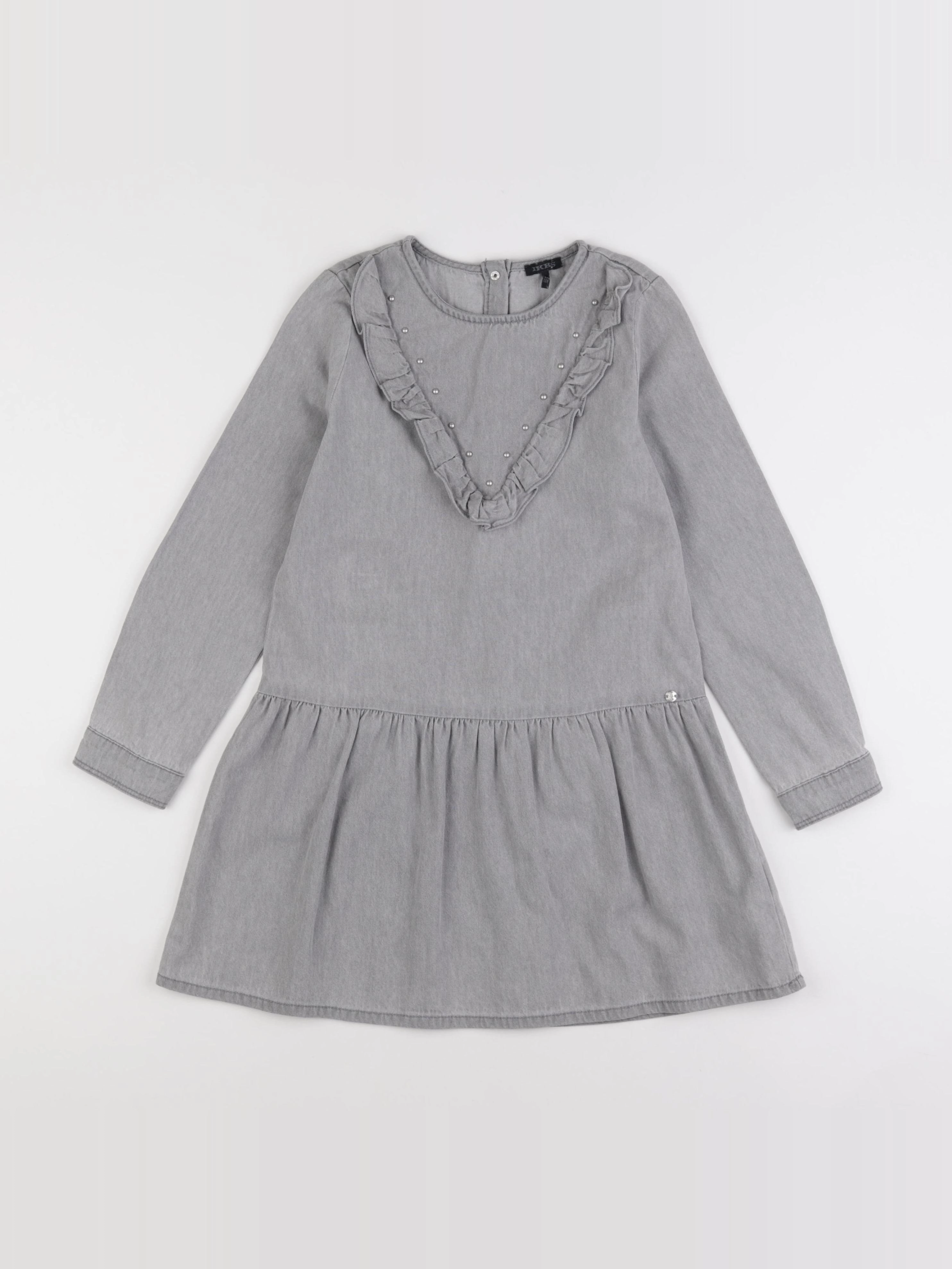 IKKS - robe gris - 8 ans