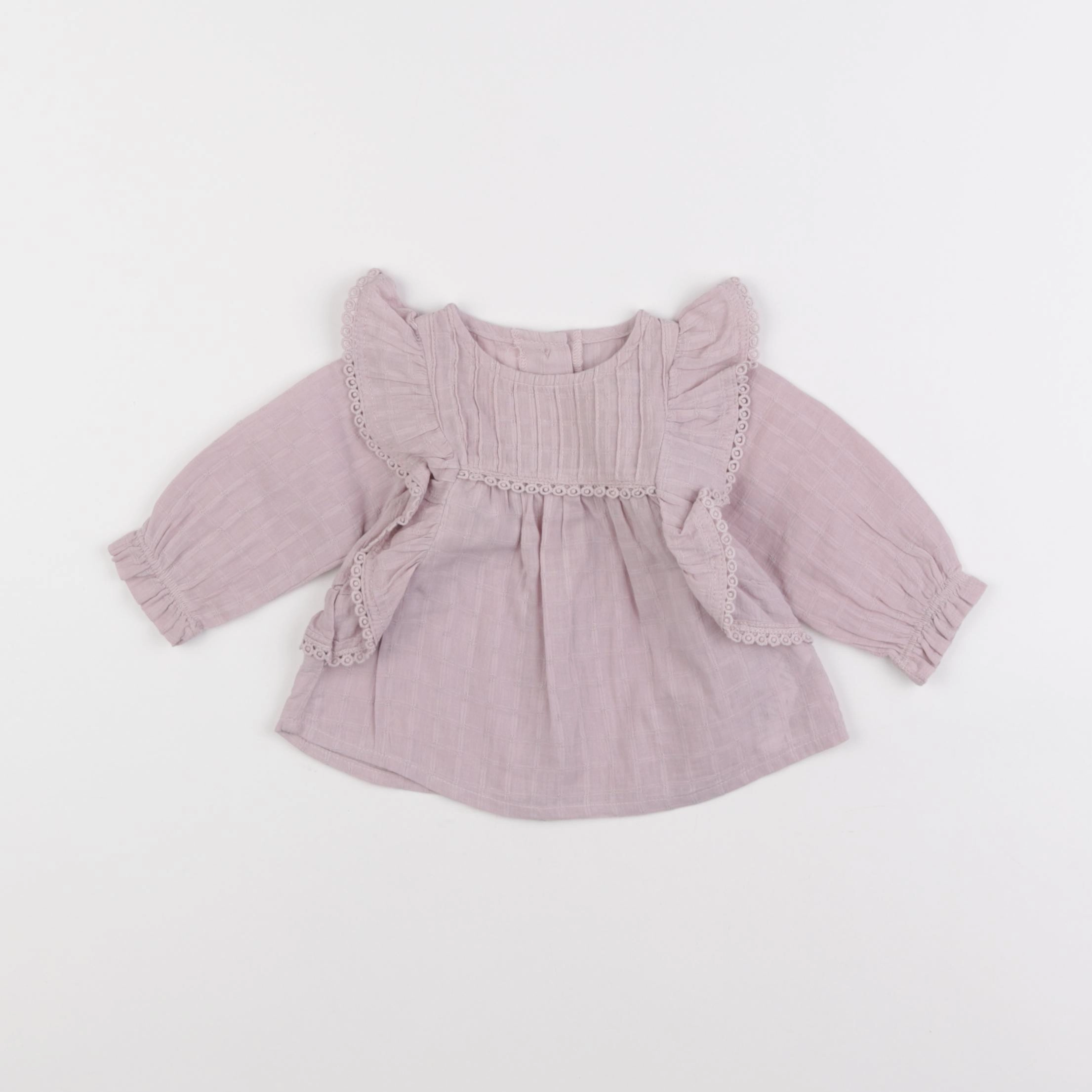 Vertbaudet - blouse rose - 3 mois