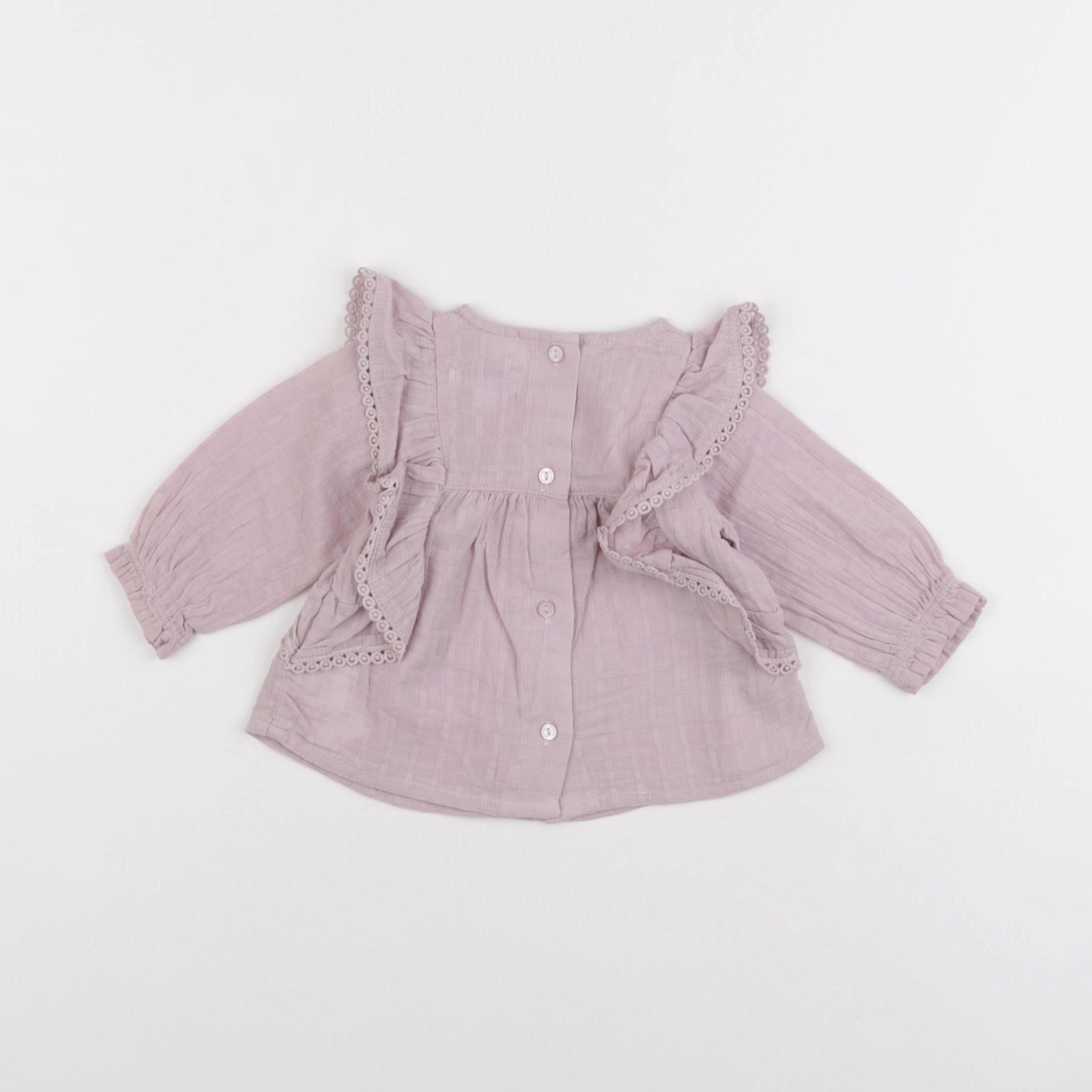 Vertbaudet - blouse rose - 3 mois