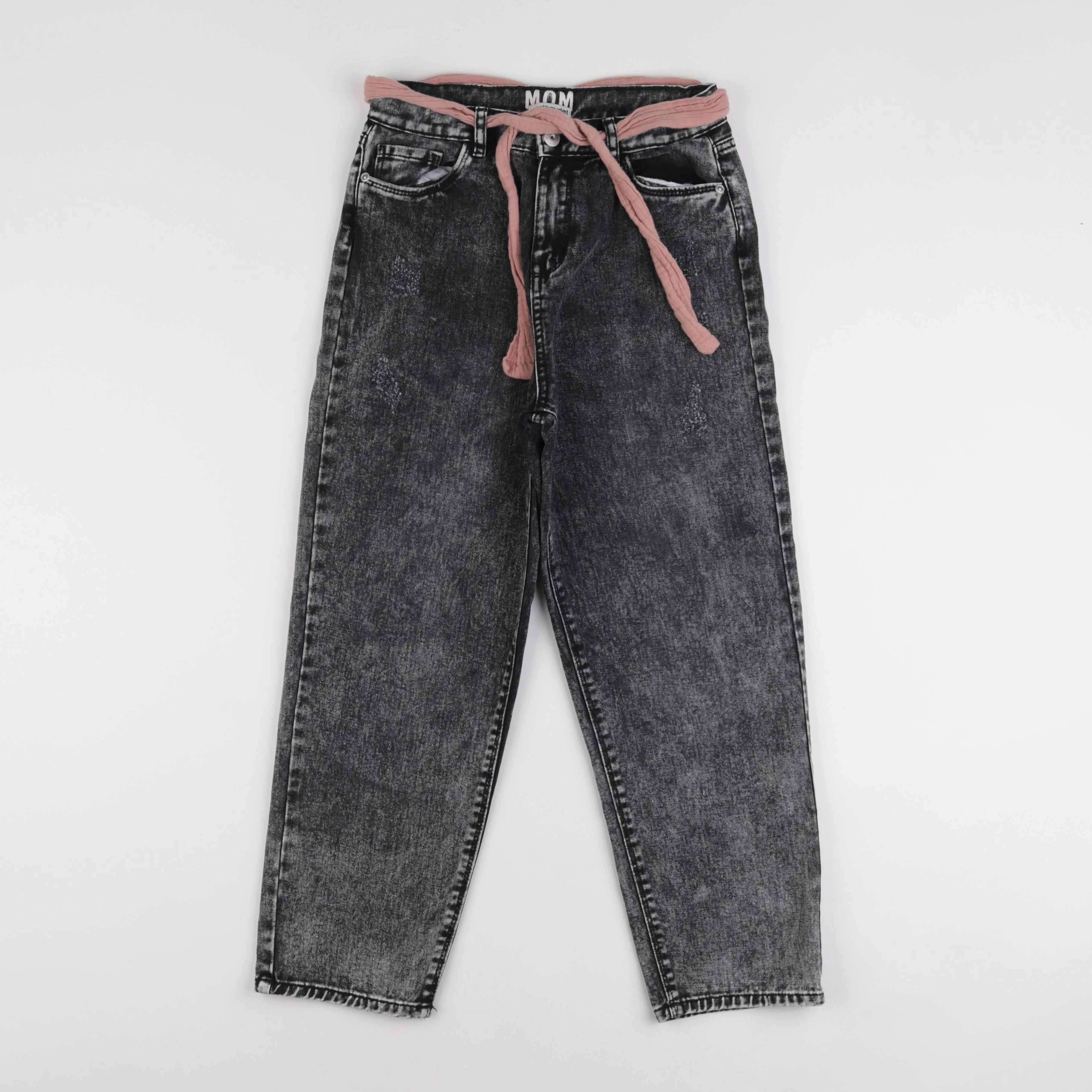 Vertbaudet - jean gris, noir - 12 ans