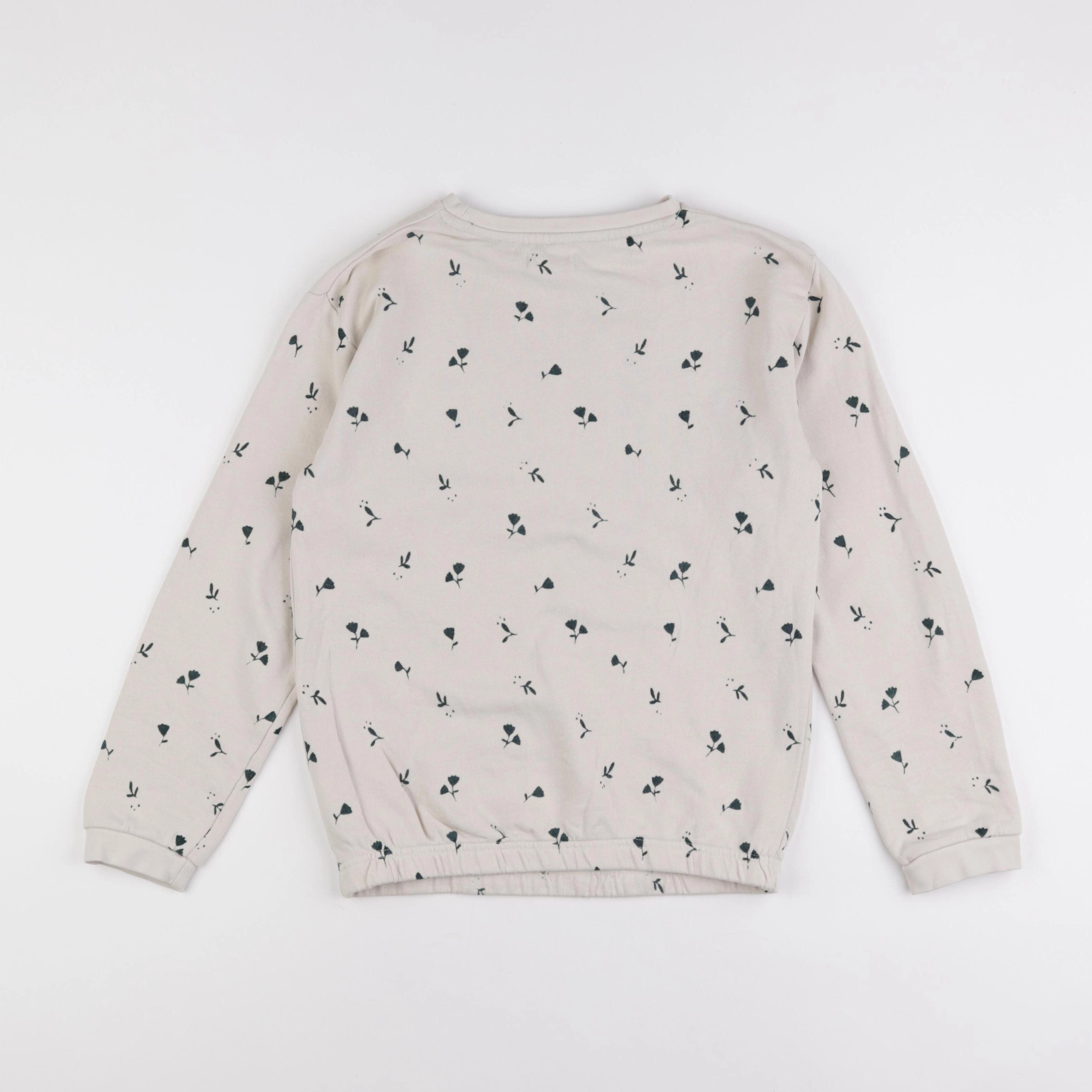 Little Cigogne - sweat beige, vert - 12 ans