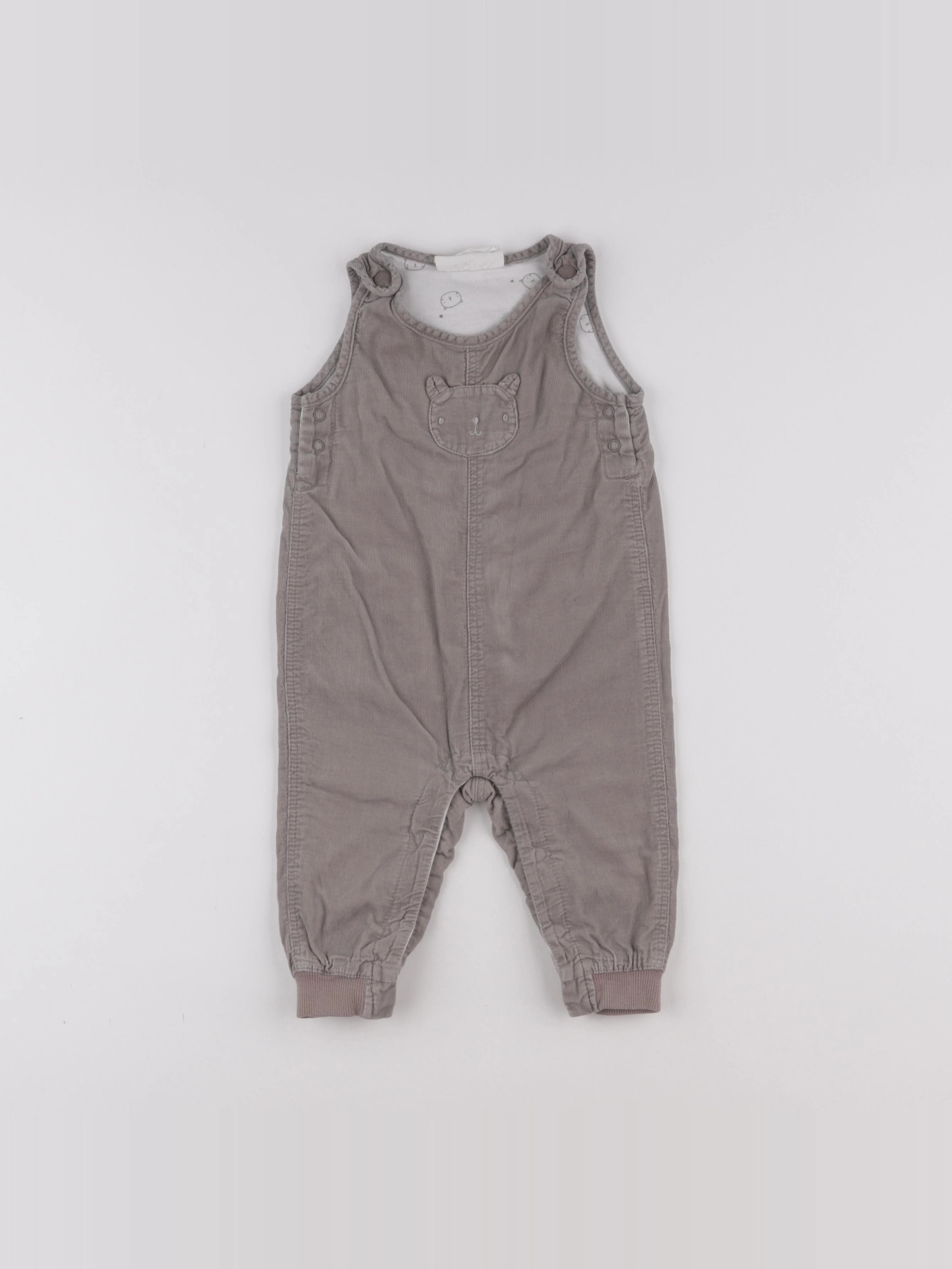 H&M - salopette gris - 3/6 mois