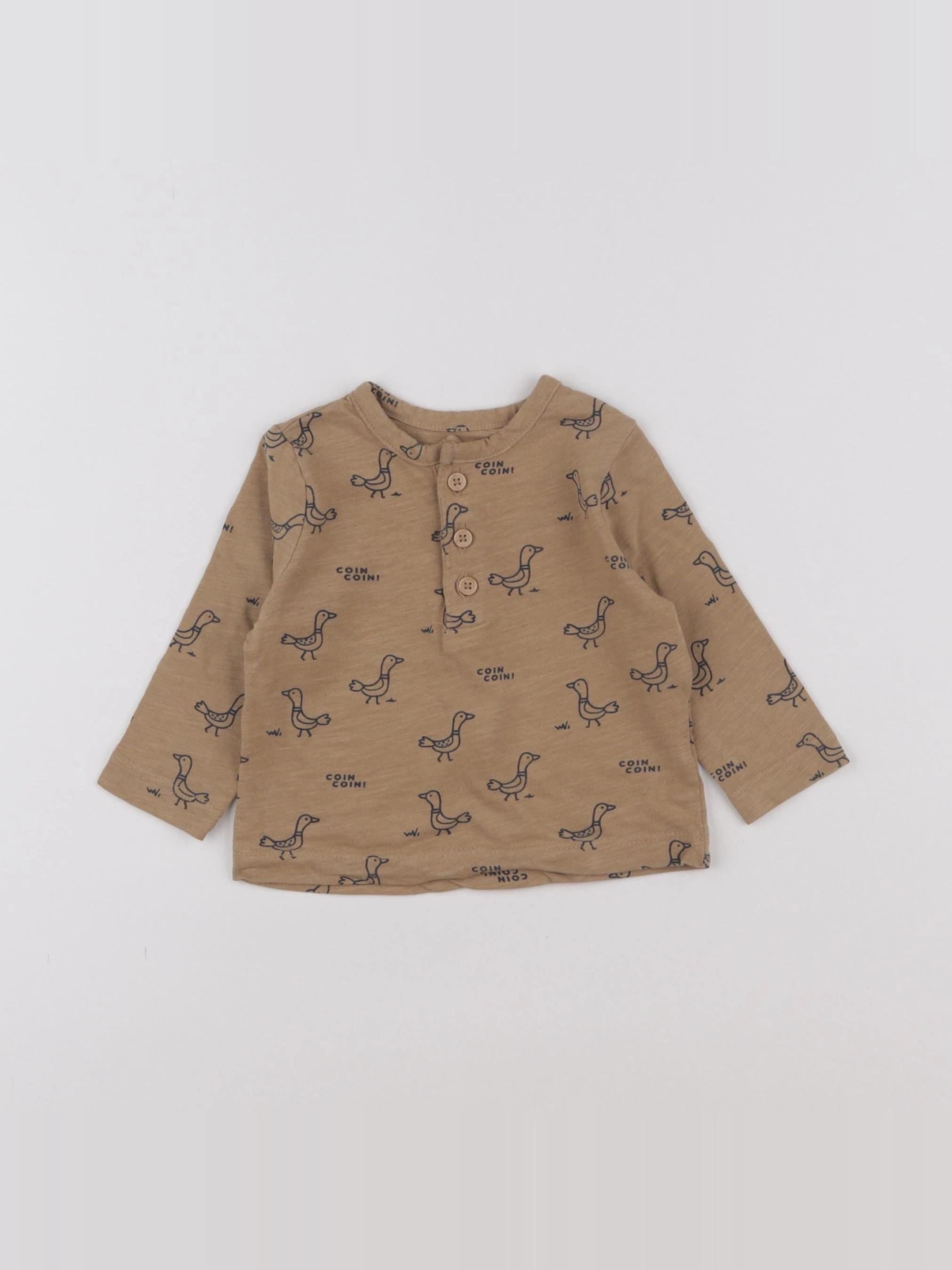 Boutchou - tee-shirt marron - 6 mois