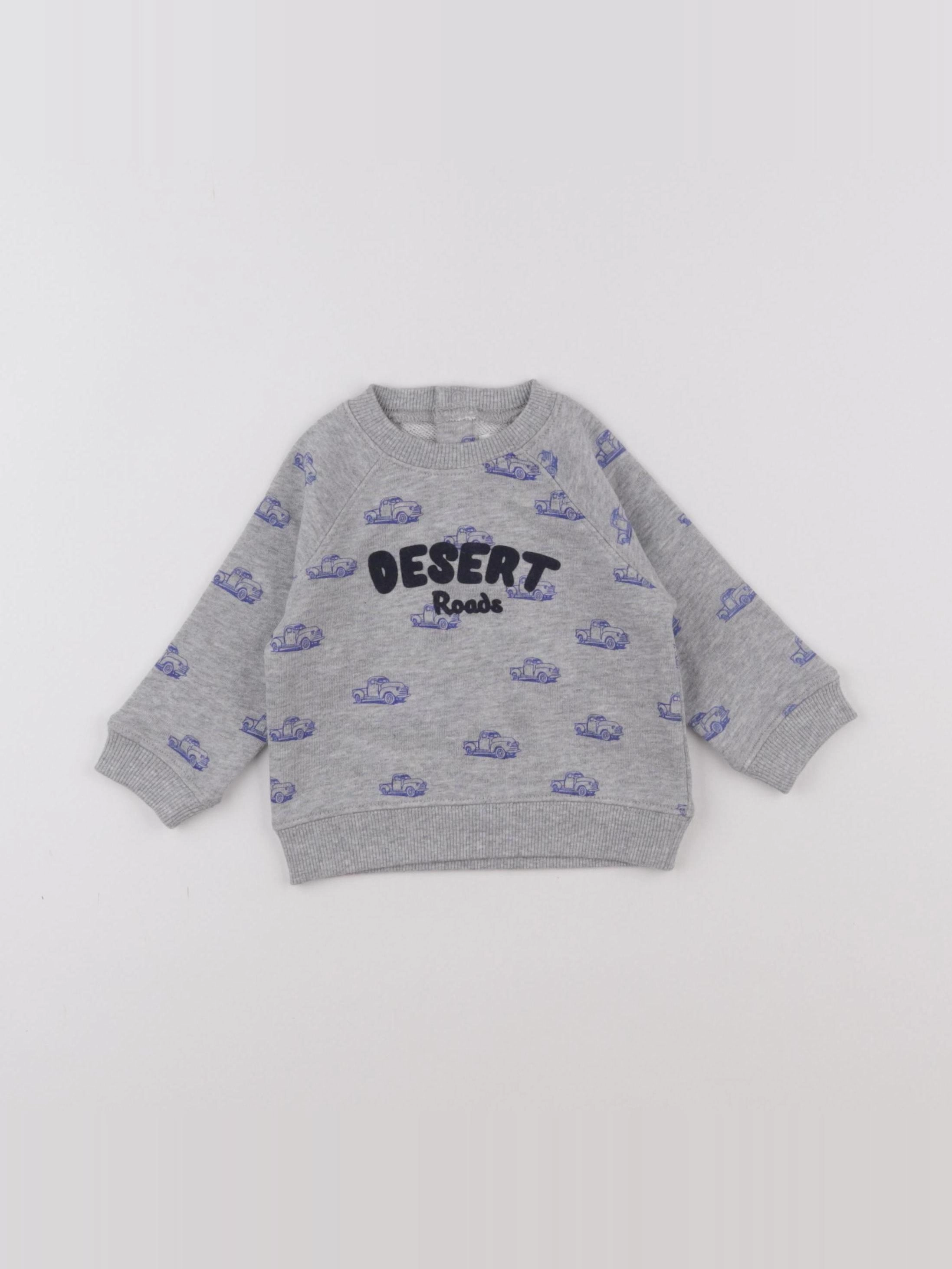 Boutchou - sweat gris - 6 mois