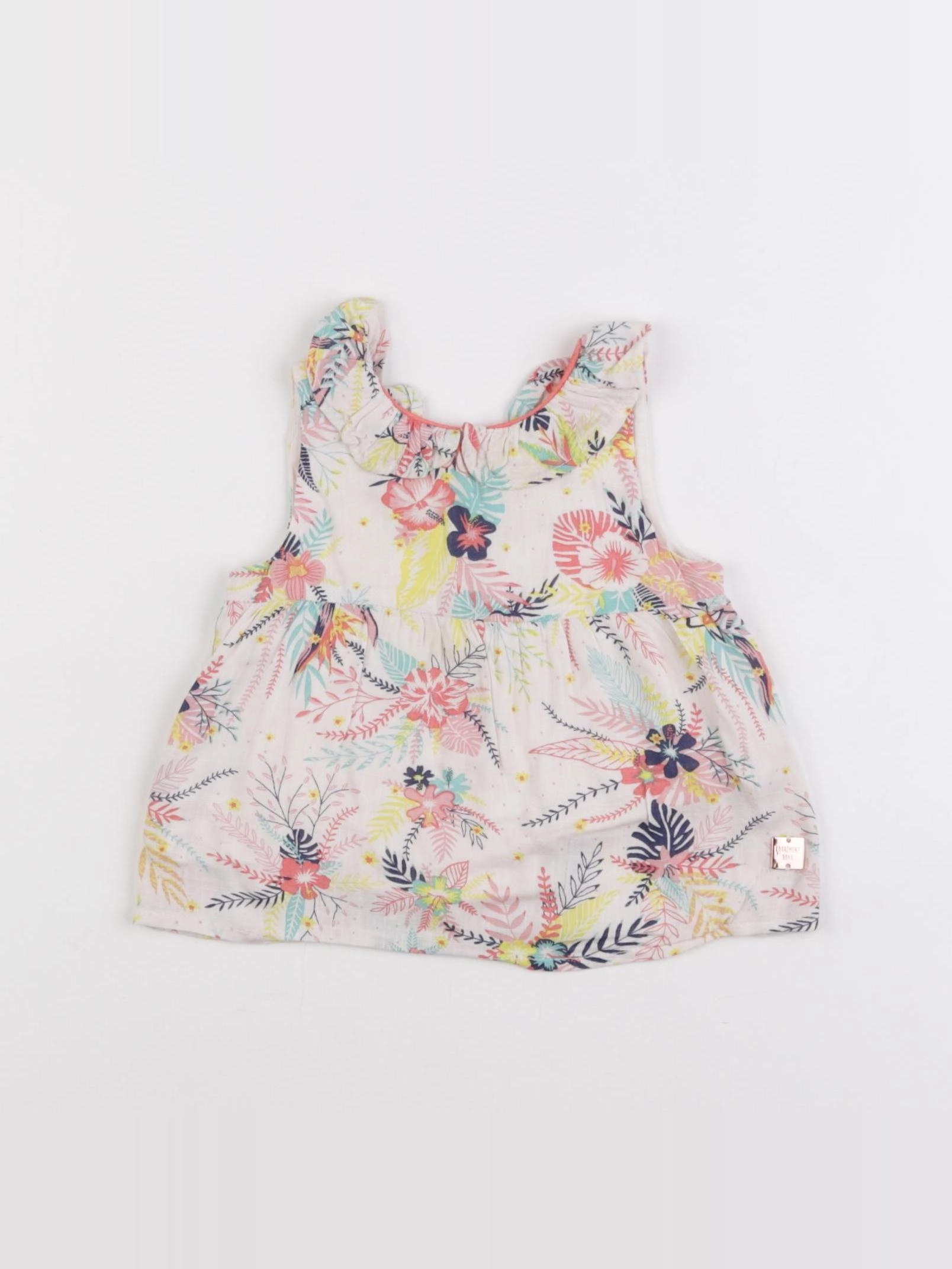 Carrément Beau - blouse multicolore - 3 mois