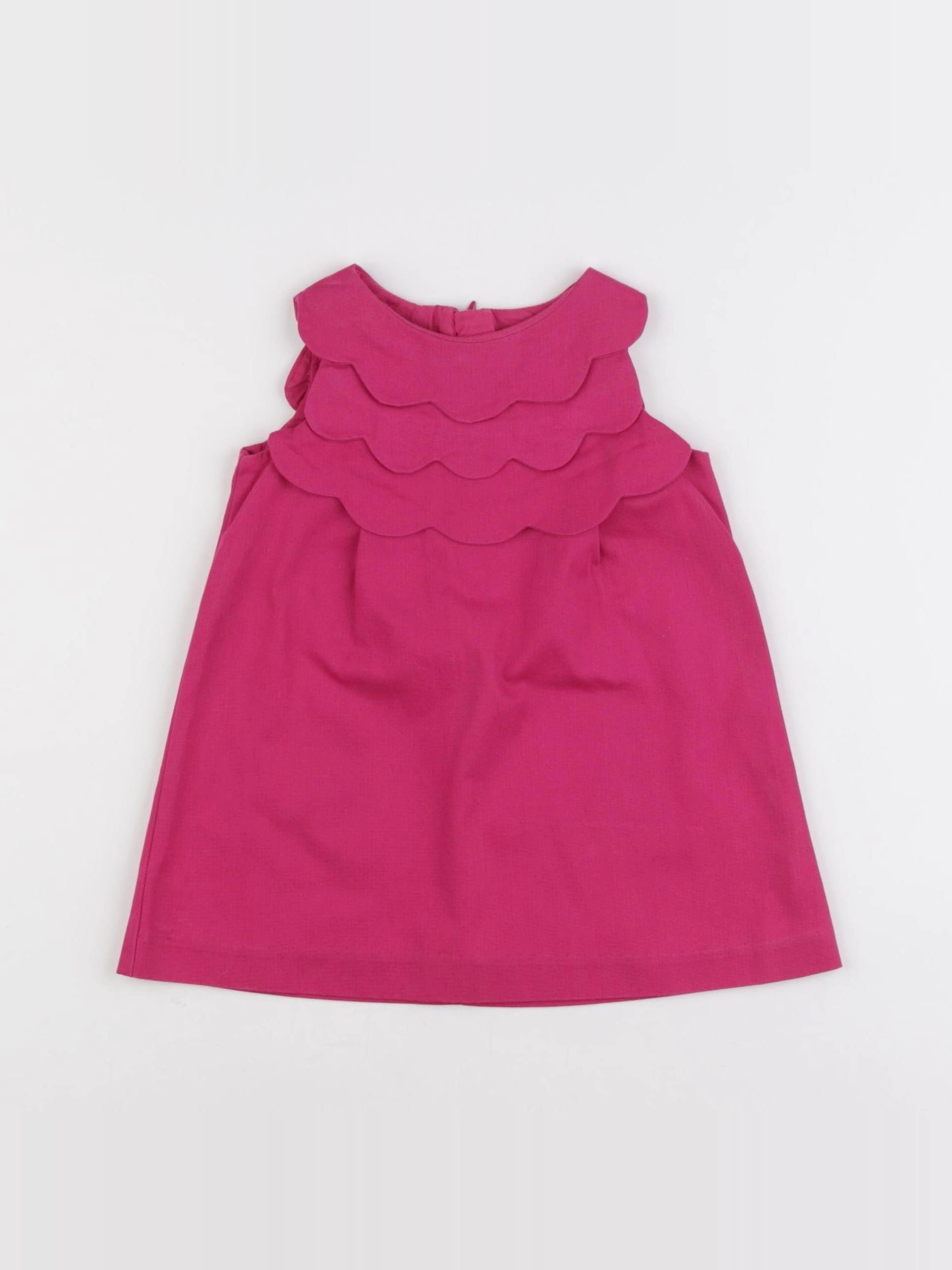 Jacadi - robe rose - 12 mois