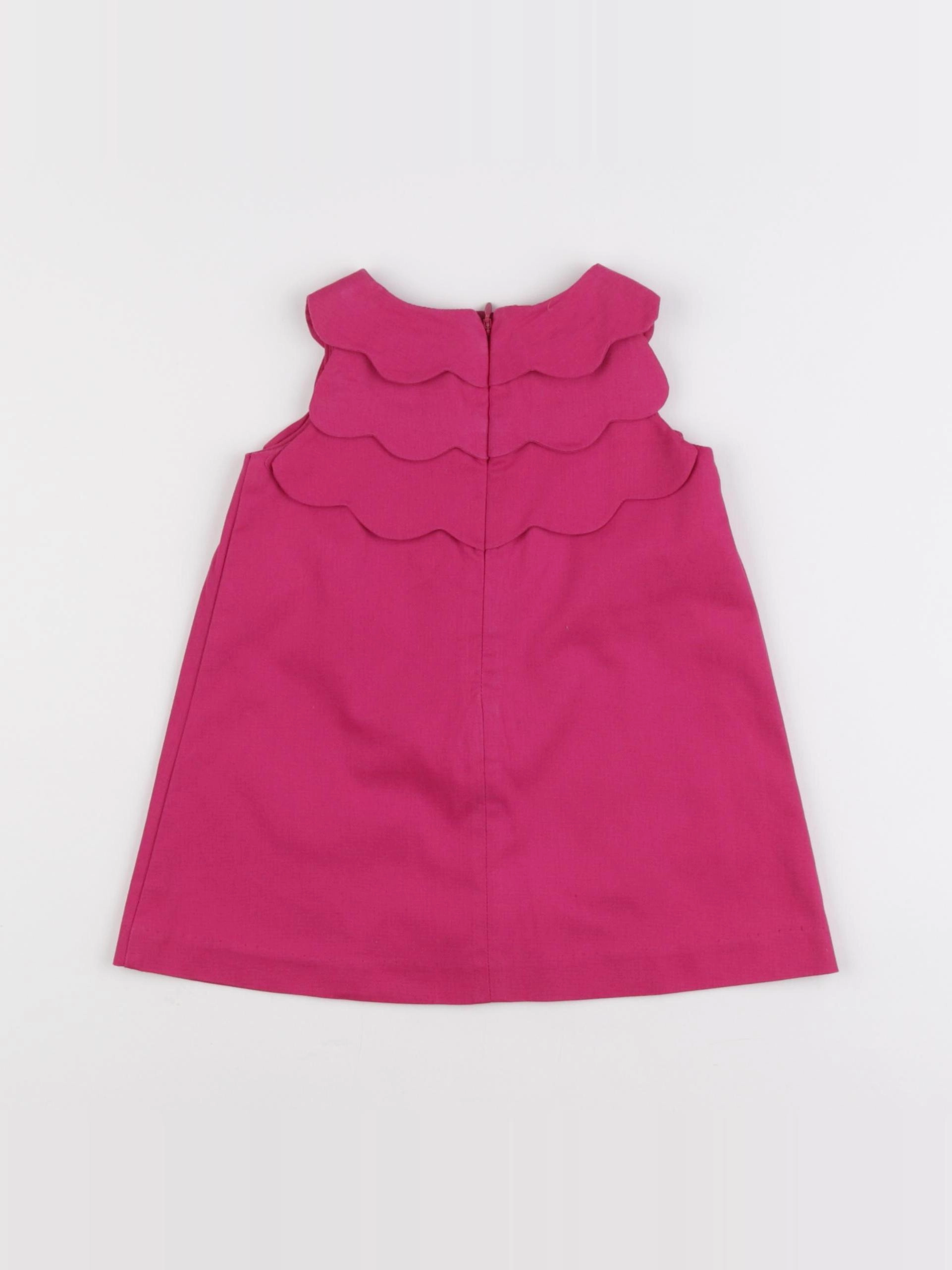 Jacadi - robe rose - 12 mois