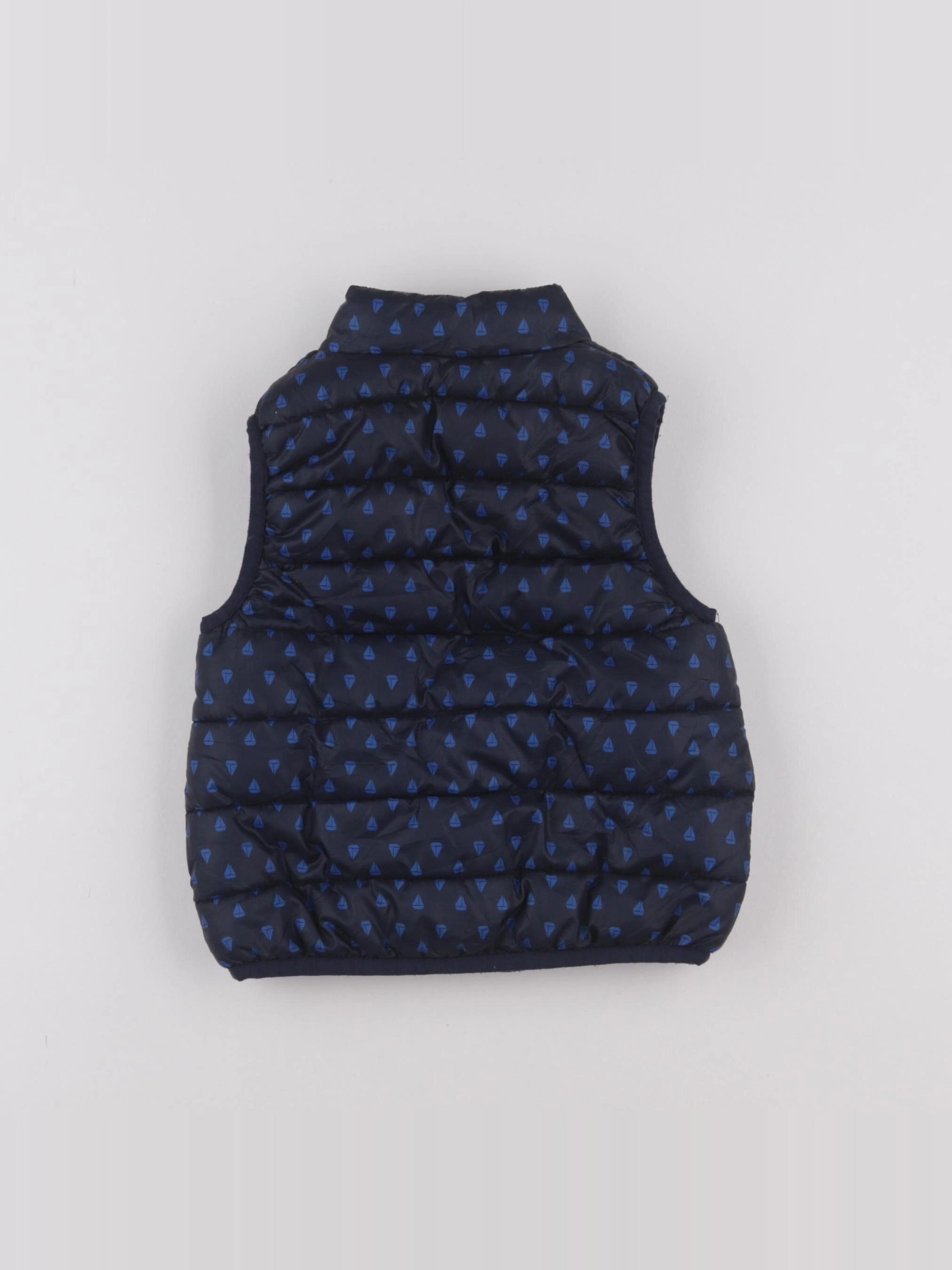 Petit Bateau - doudoune réversible bleu - 12 mois