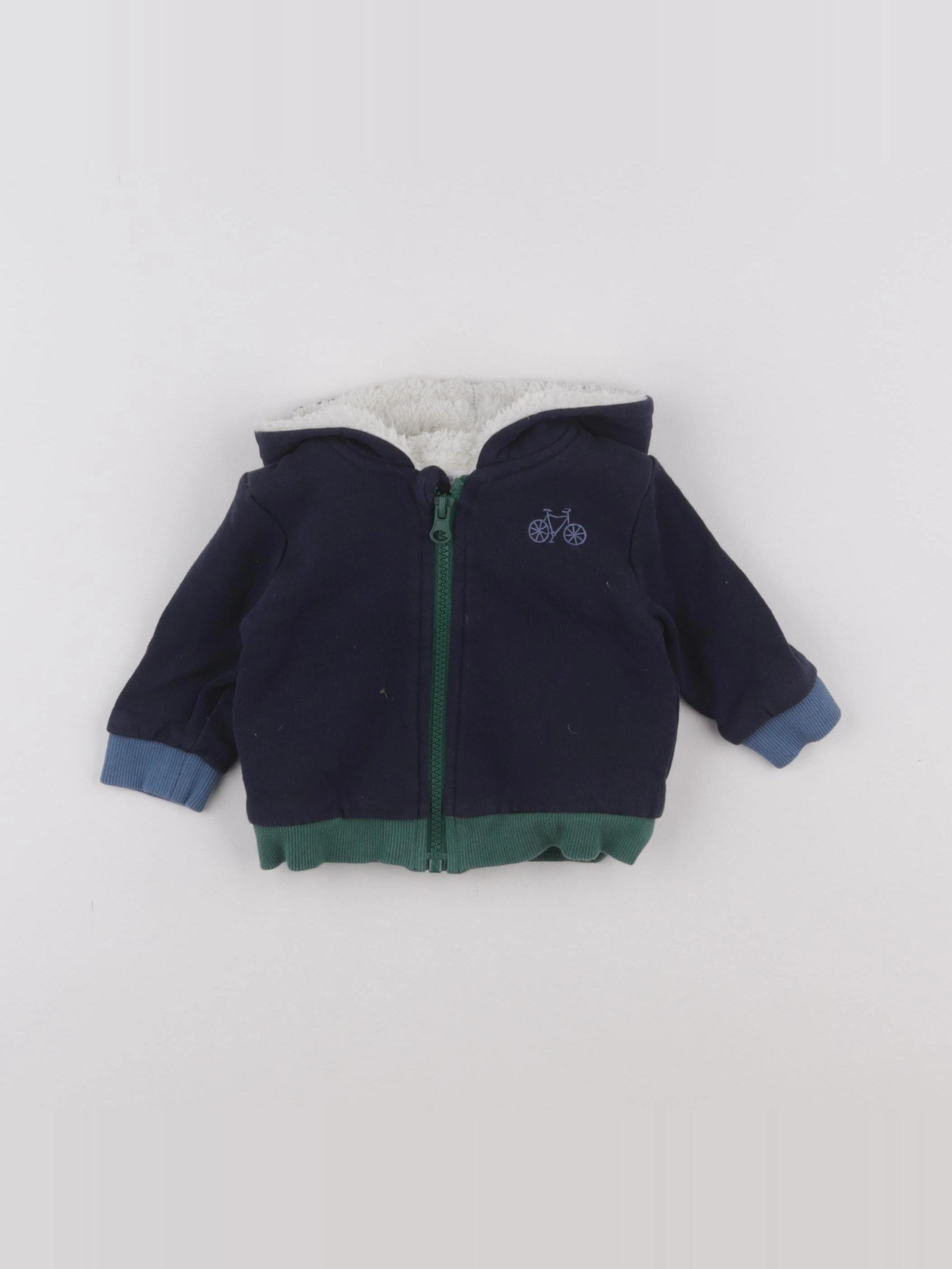 Boutchou - sweat bleu - 6 mois