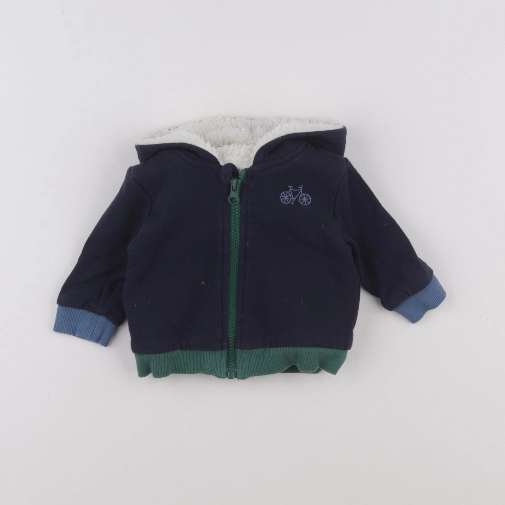 Boutchou - sweat bleu - 6 mois