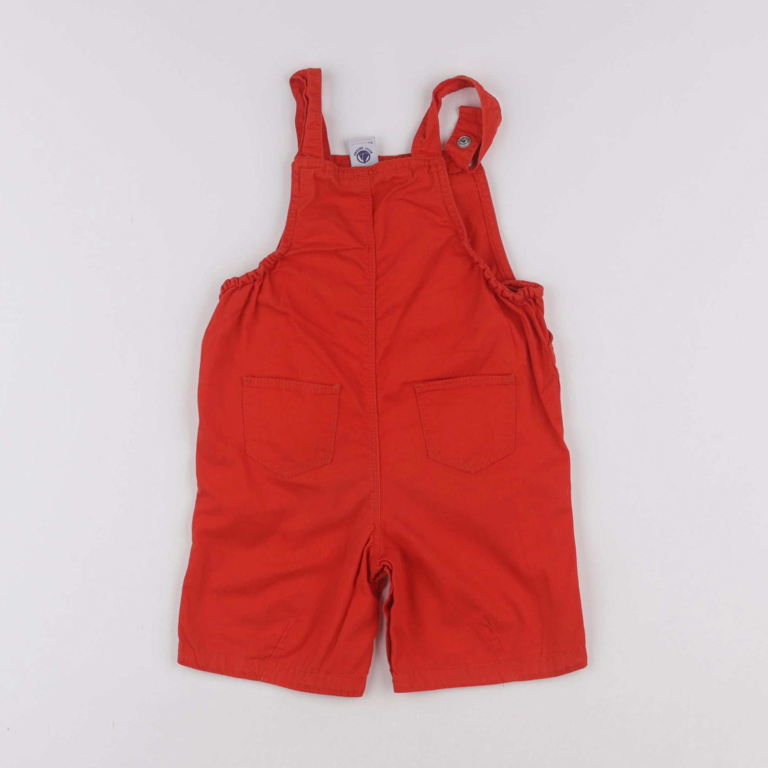Petit Bateau - salopette rouge - 2 ans