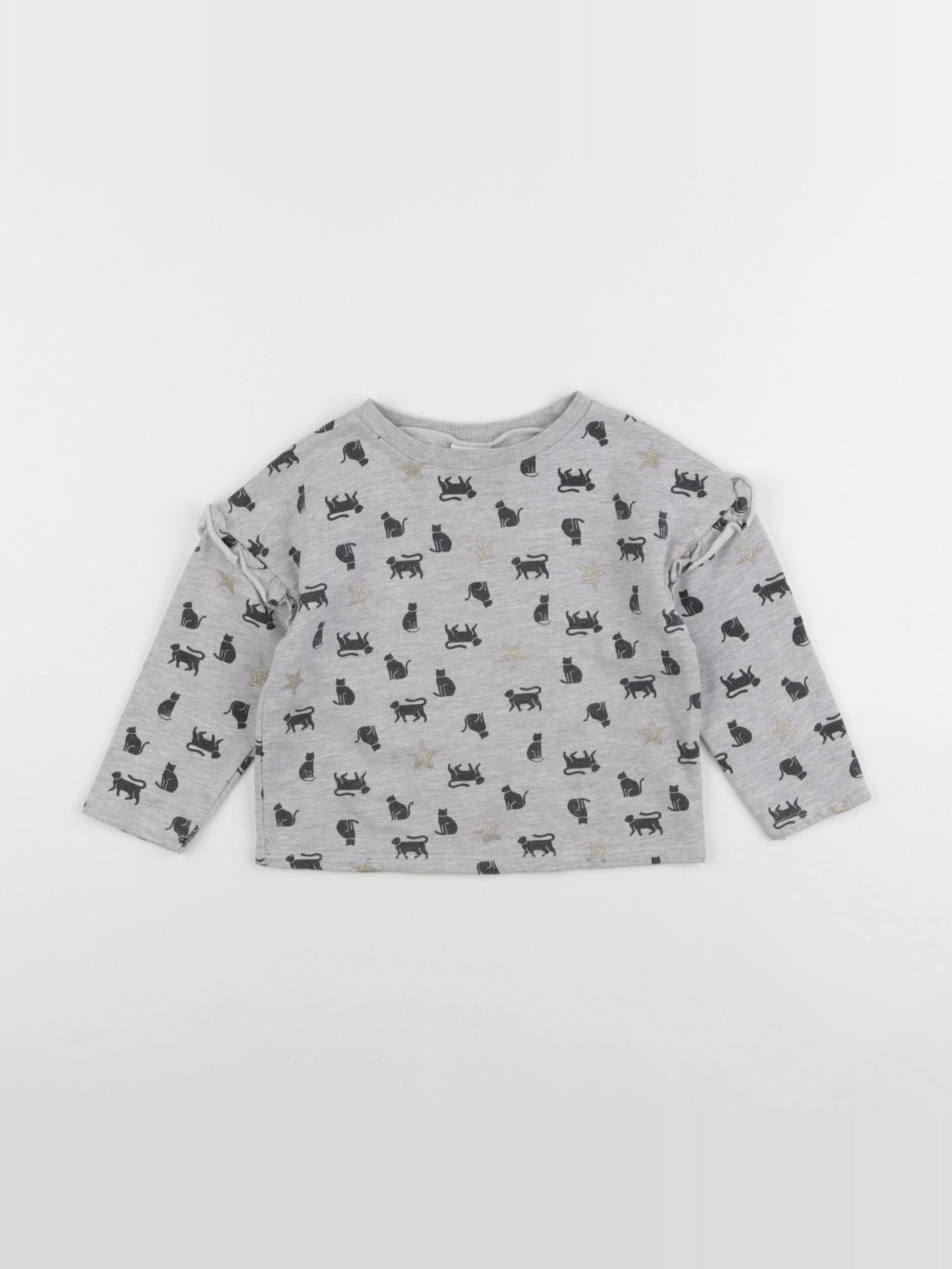 Tape à l'oeil - sweat gris - 3 ans