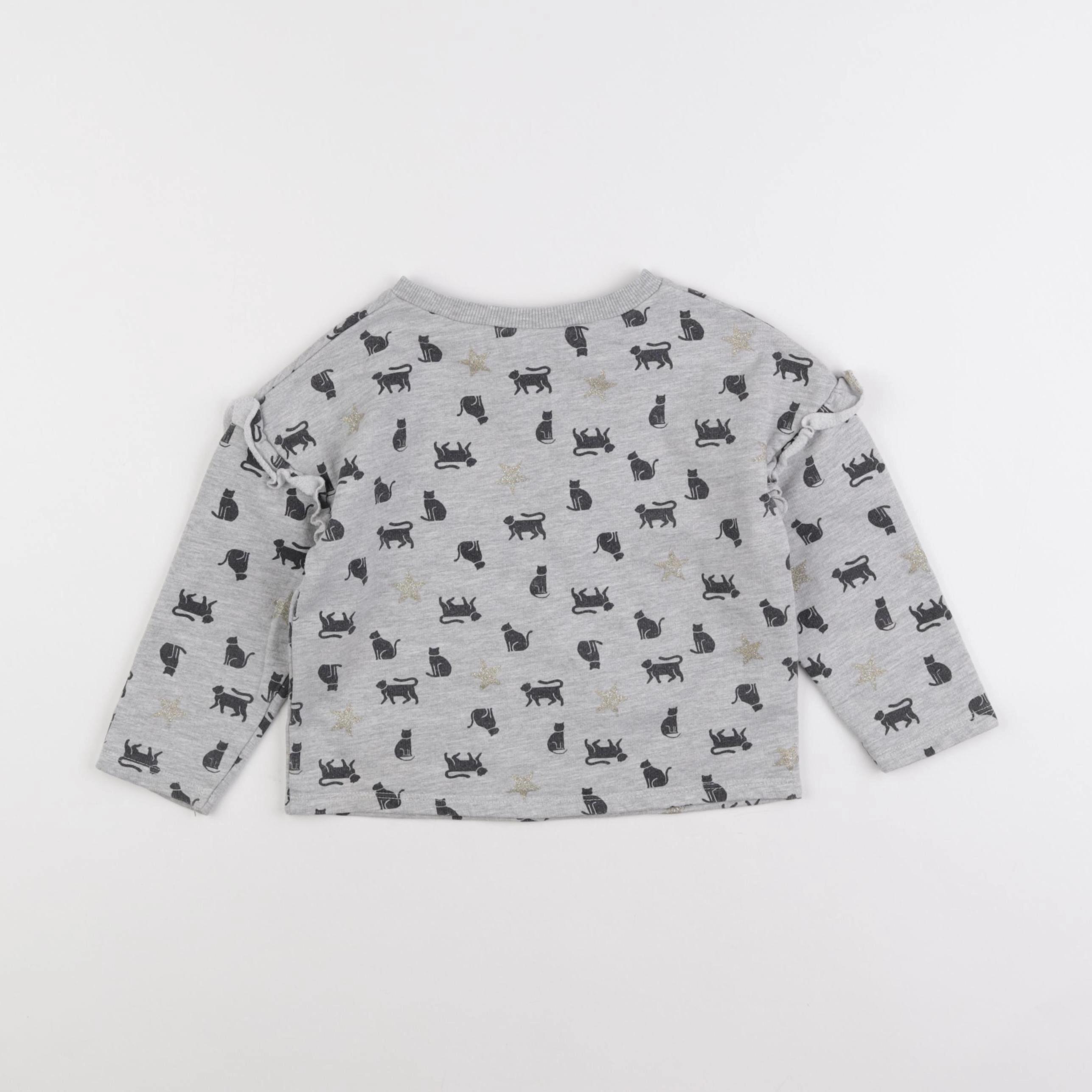 Tape à l'oeil - sweat gris - 3 ans