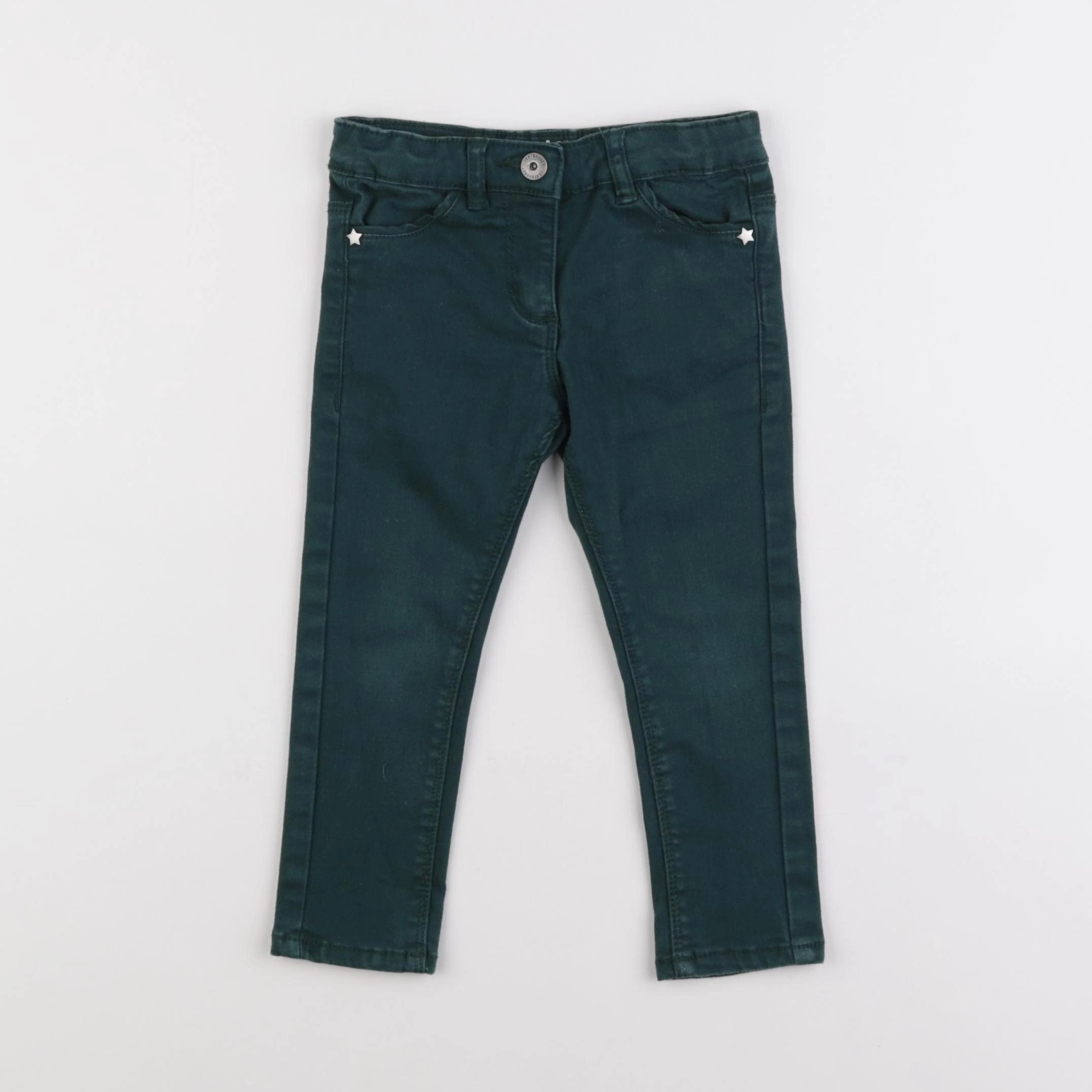 Vertbaudet - jean vert - 2 ans