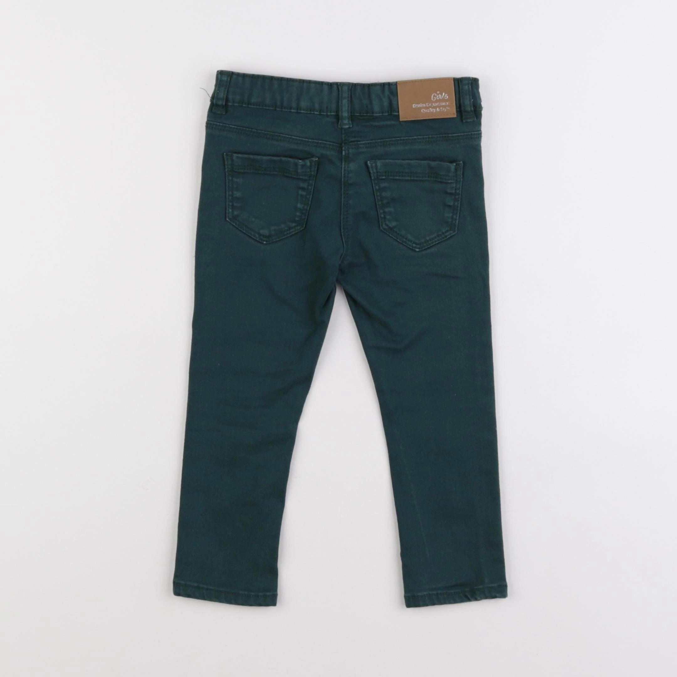Vertbaudet - jean vert - 2 ans