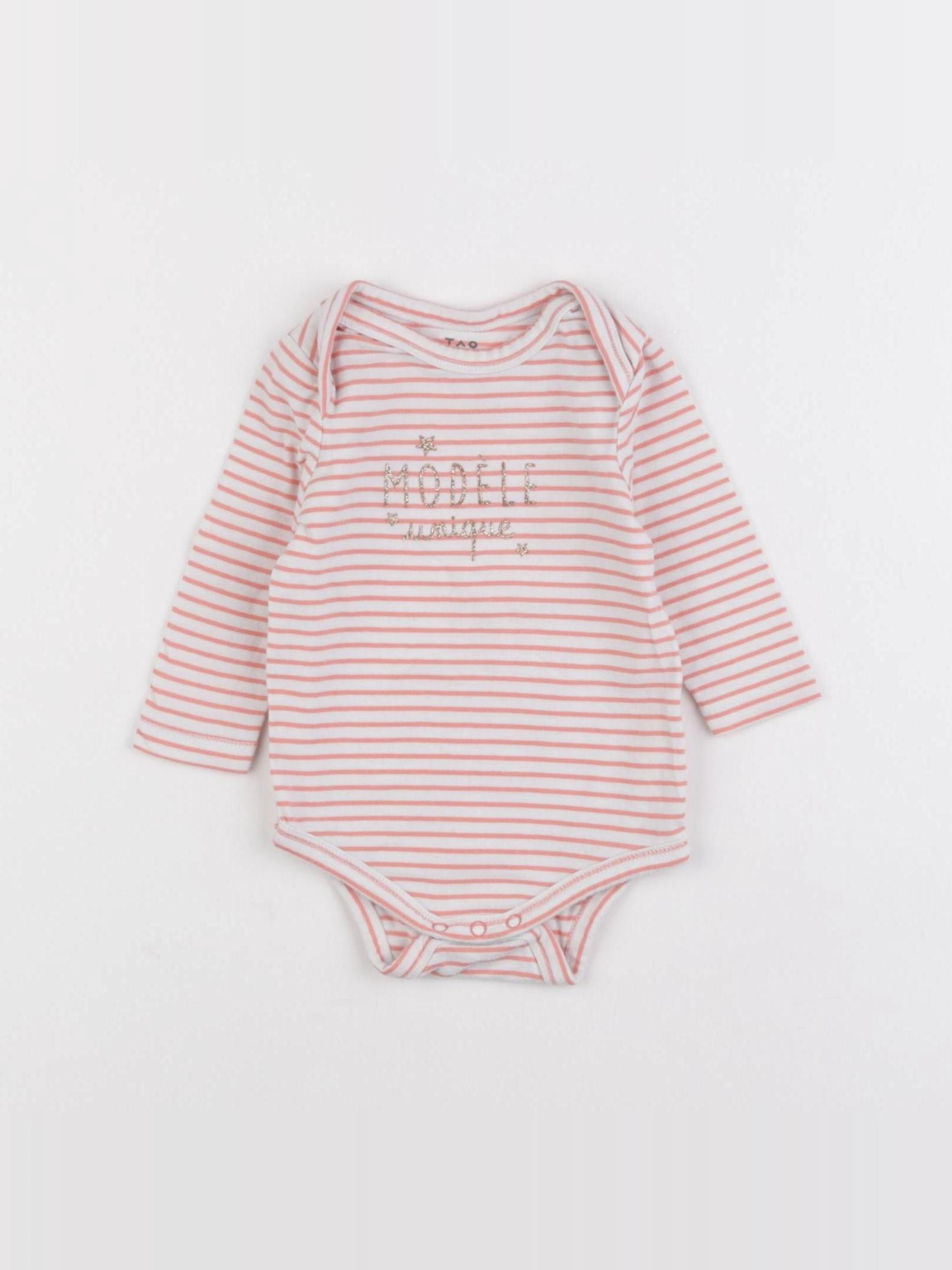 Tape à l'oeil - body rose - 3 mois