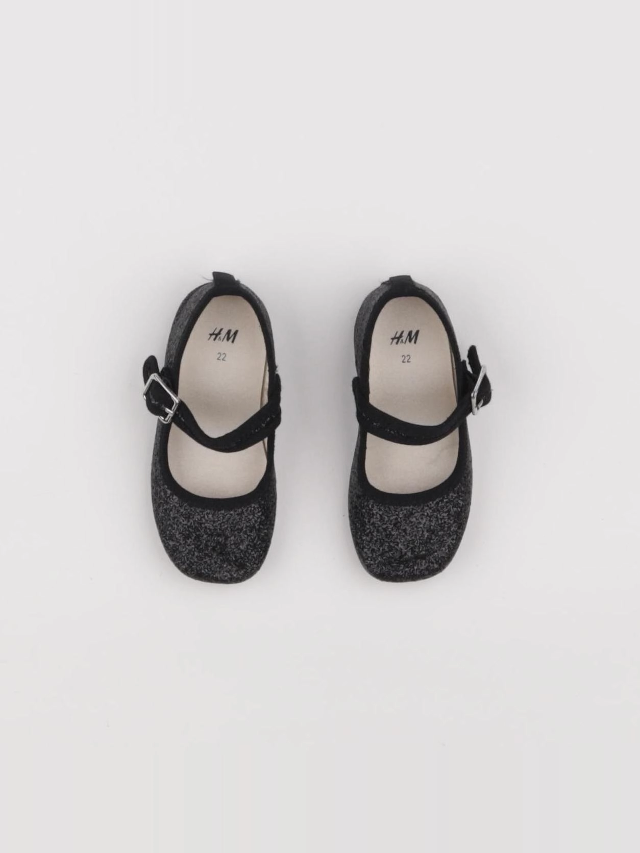 H&M - ballerines bleu, argent - pointure 22