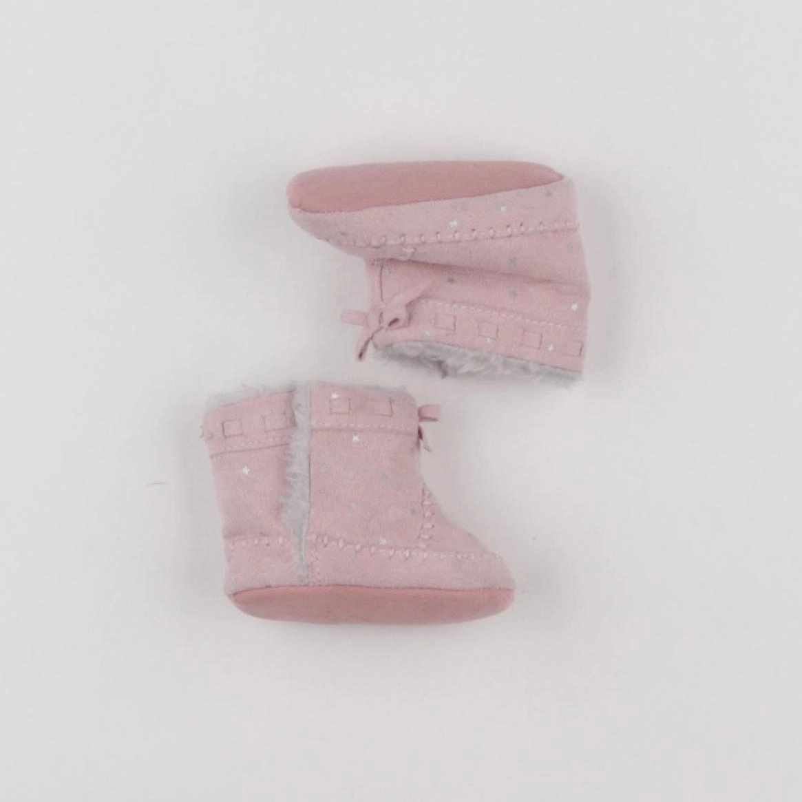 Tape à l'oeil - chaussons rose - 3/6 mois