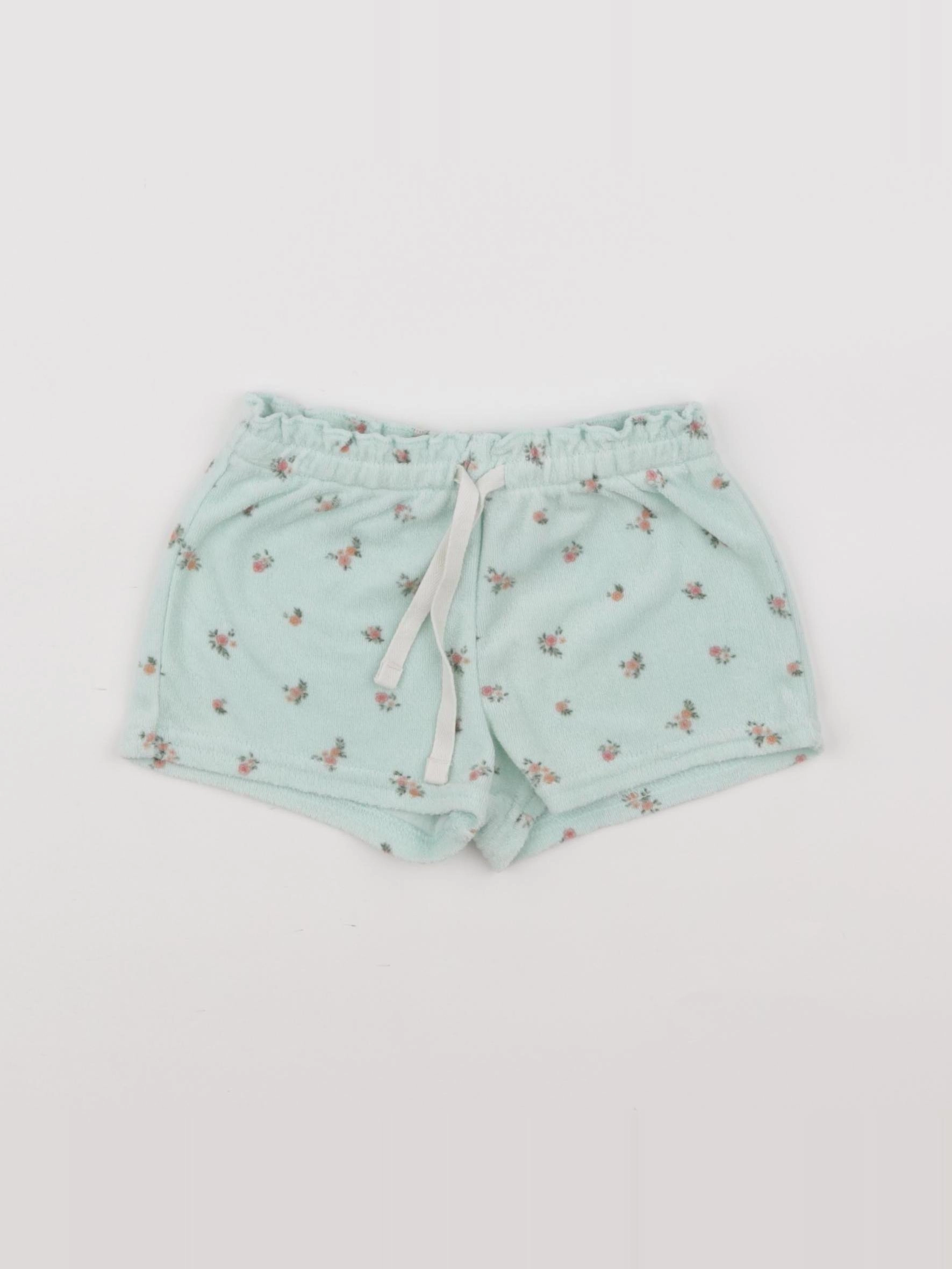 H&M - short vert - 9/12 mois