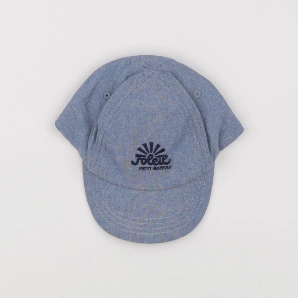 Petit Bateau - casquette bleu - 3/6 mois