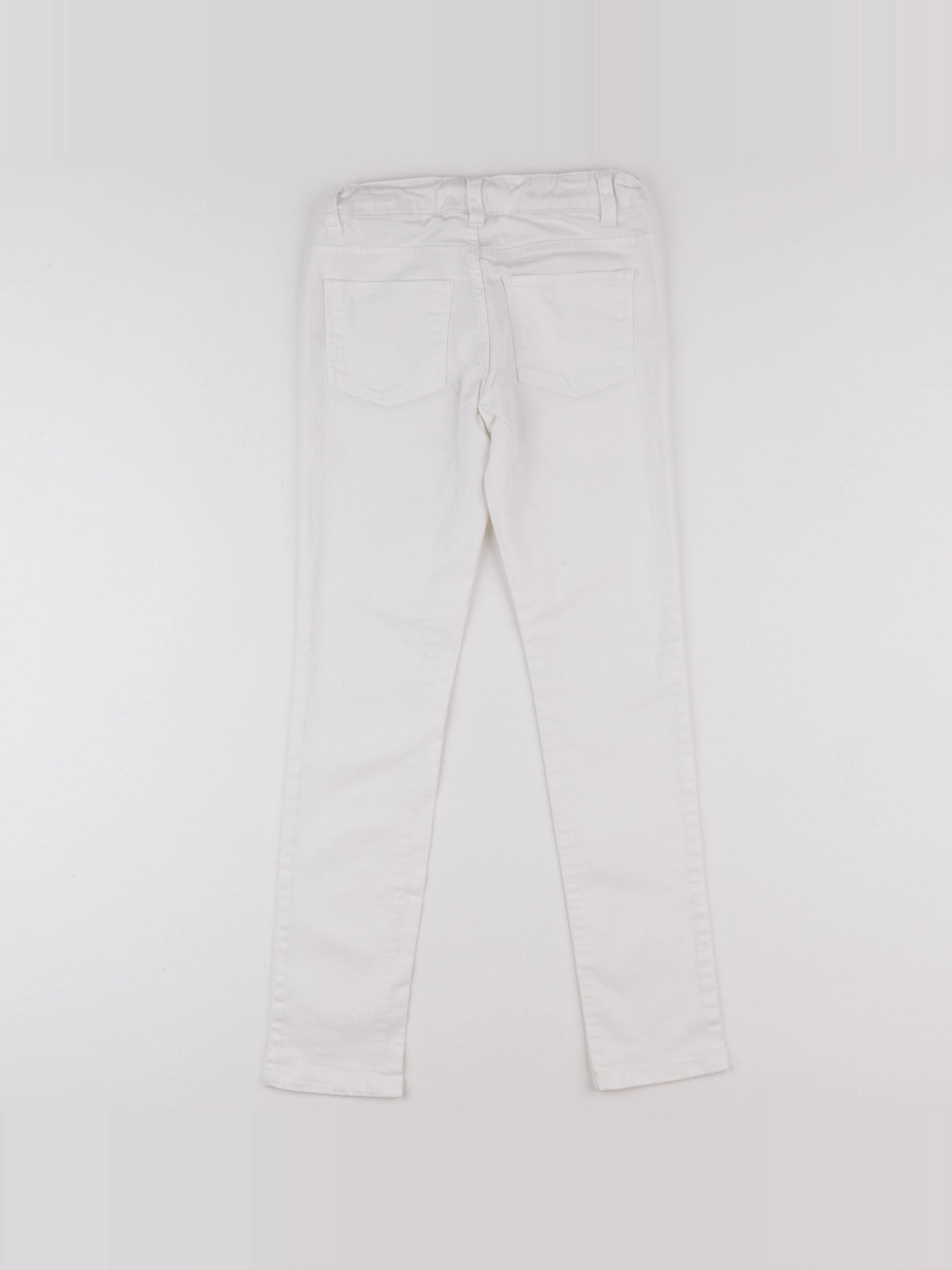 Monoprix - jean blanc - 8 ans