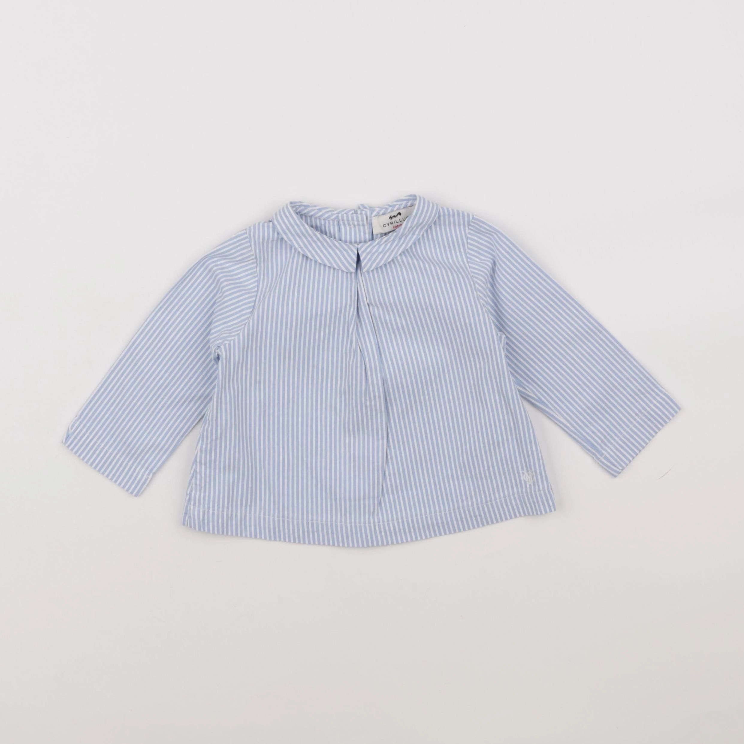 Cyrillus - blouse bleu - 9 mois