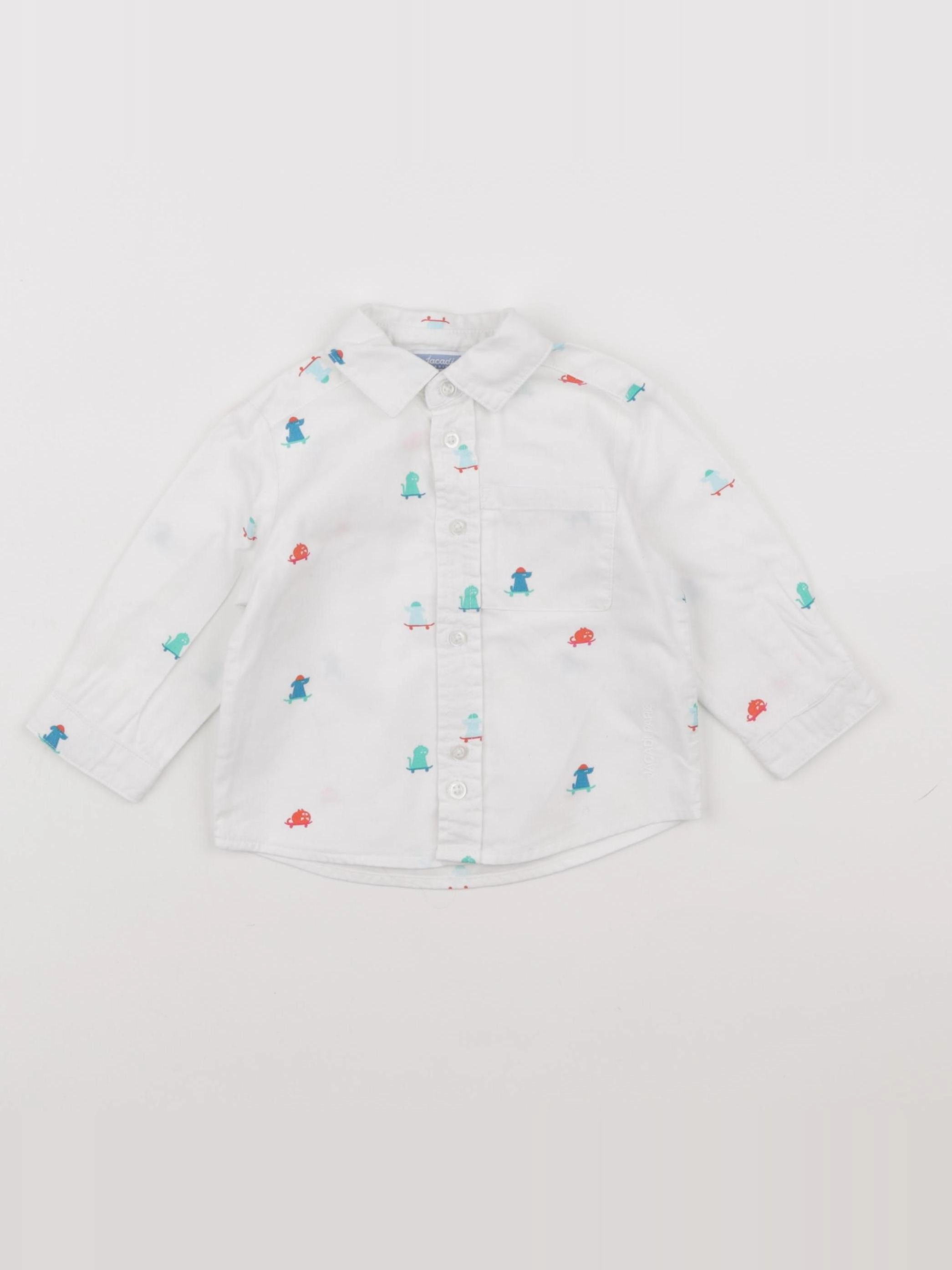 Jacadi - chemise blanc - 6 mois