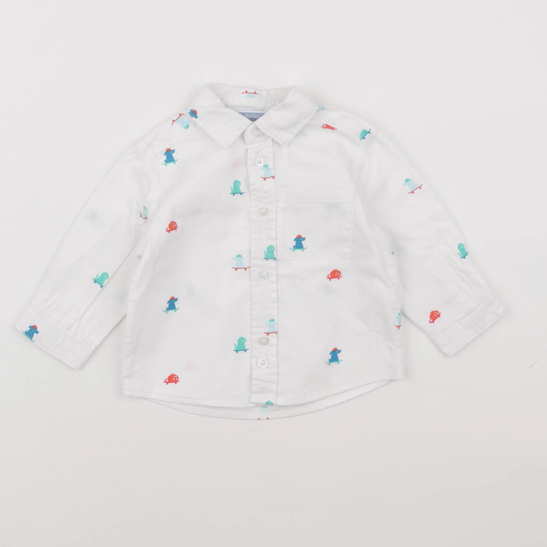 Jacadi - chemise blanc - 6 mois