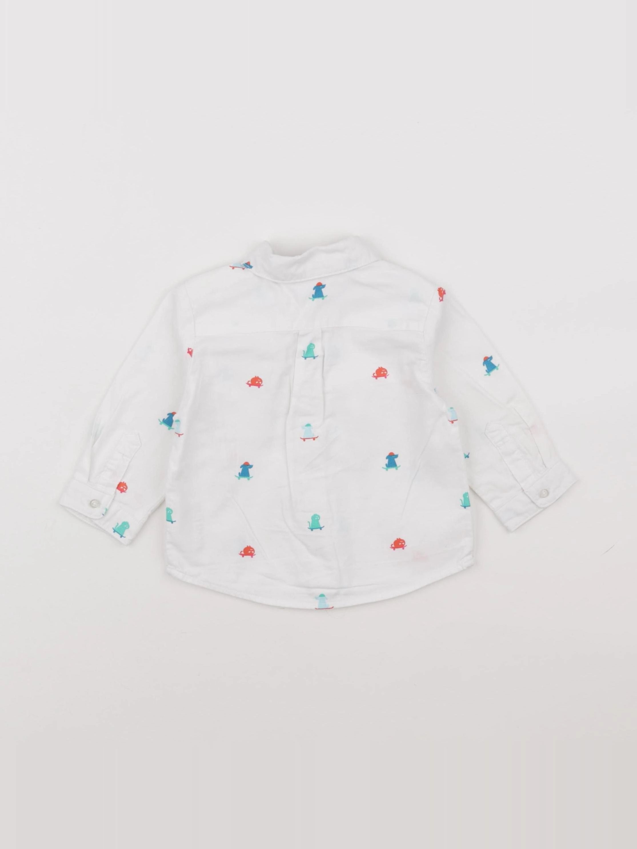 Jacadi - chemise blanc - 6 mois
