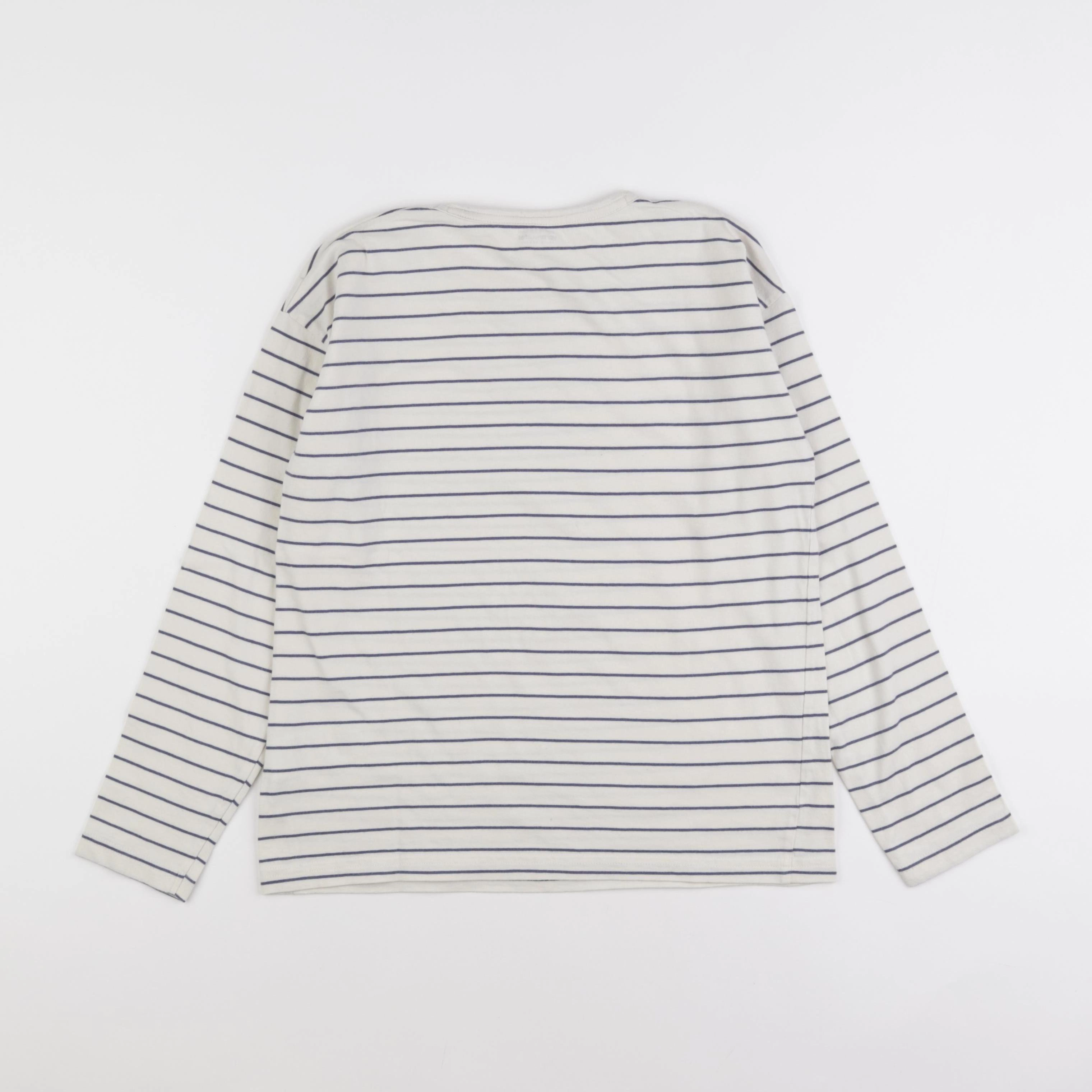 Vertbaudet - tee-shirt blanc, bleu - 12 ans