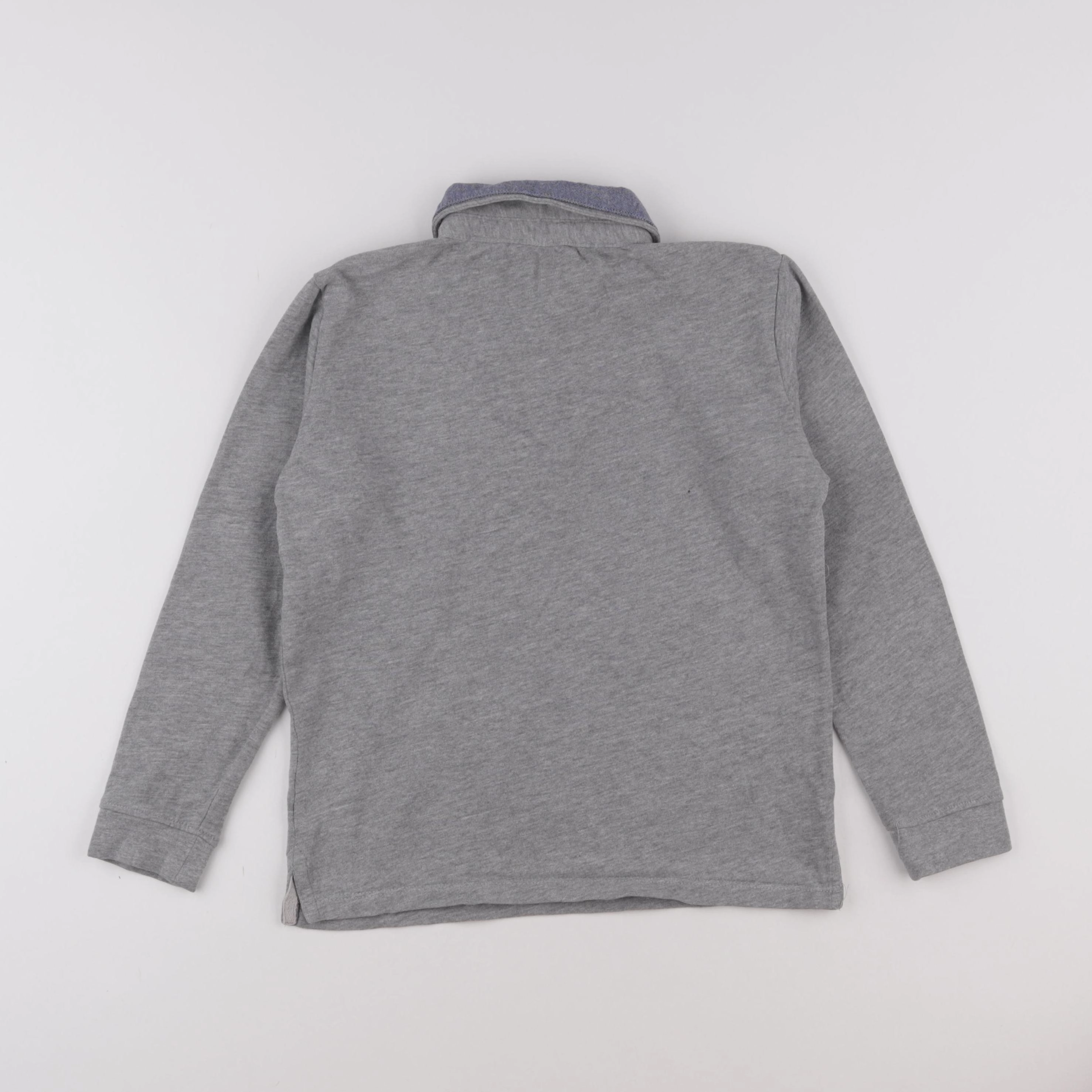 Vertbaudet - polo gris - 10 ans