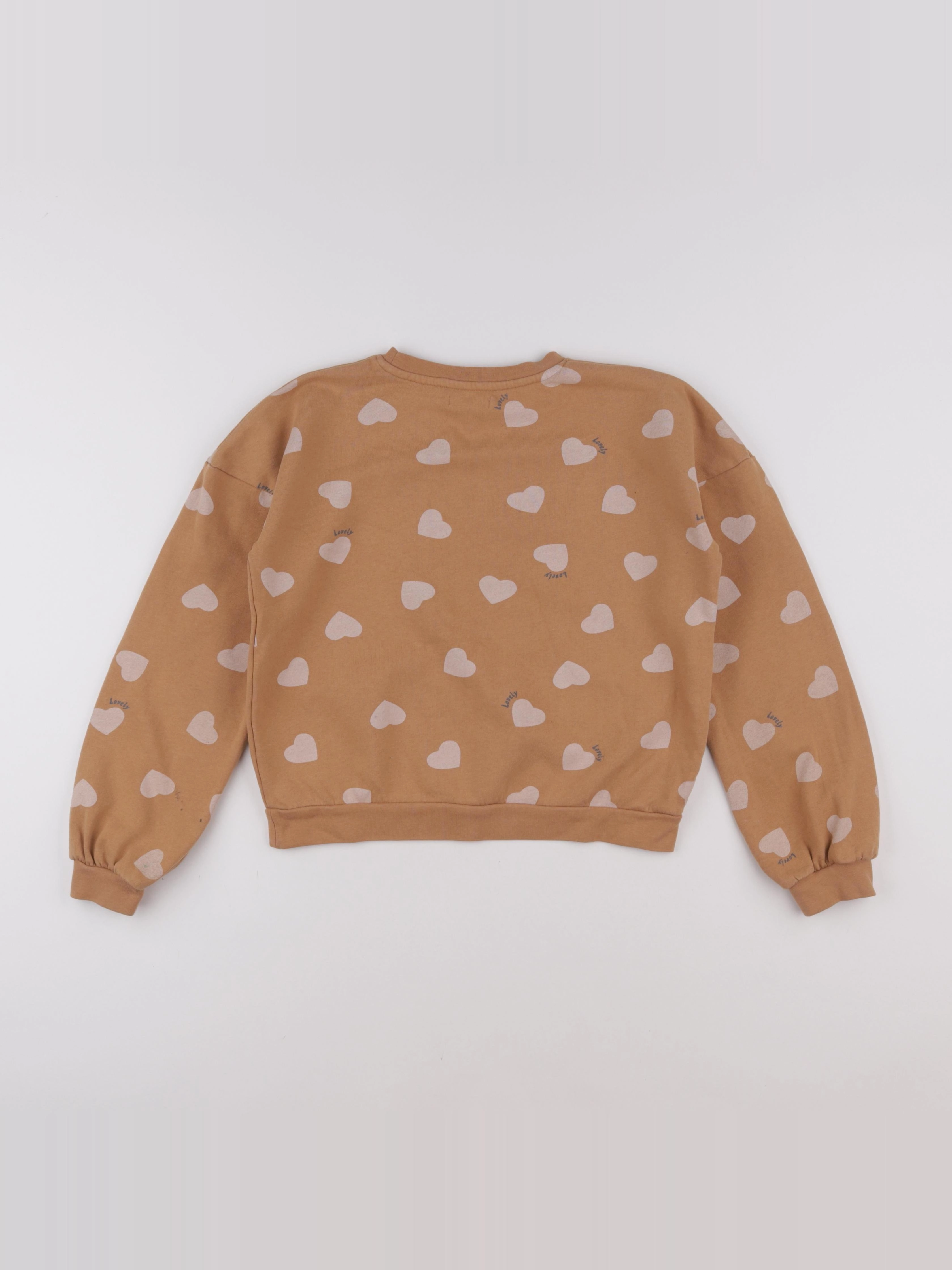 Vertbaudet - sweat marron - 10 ans