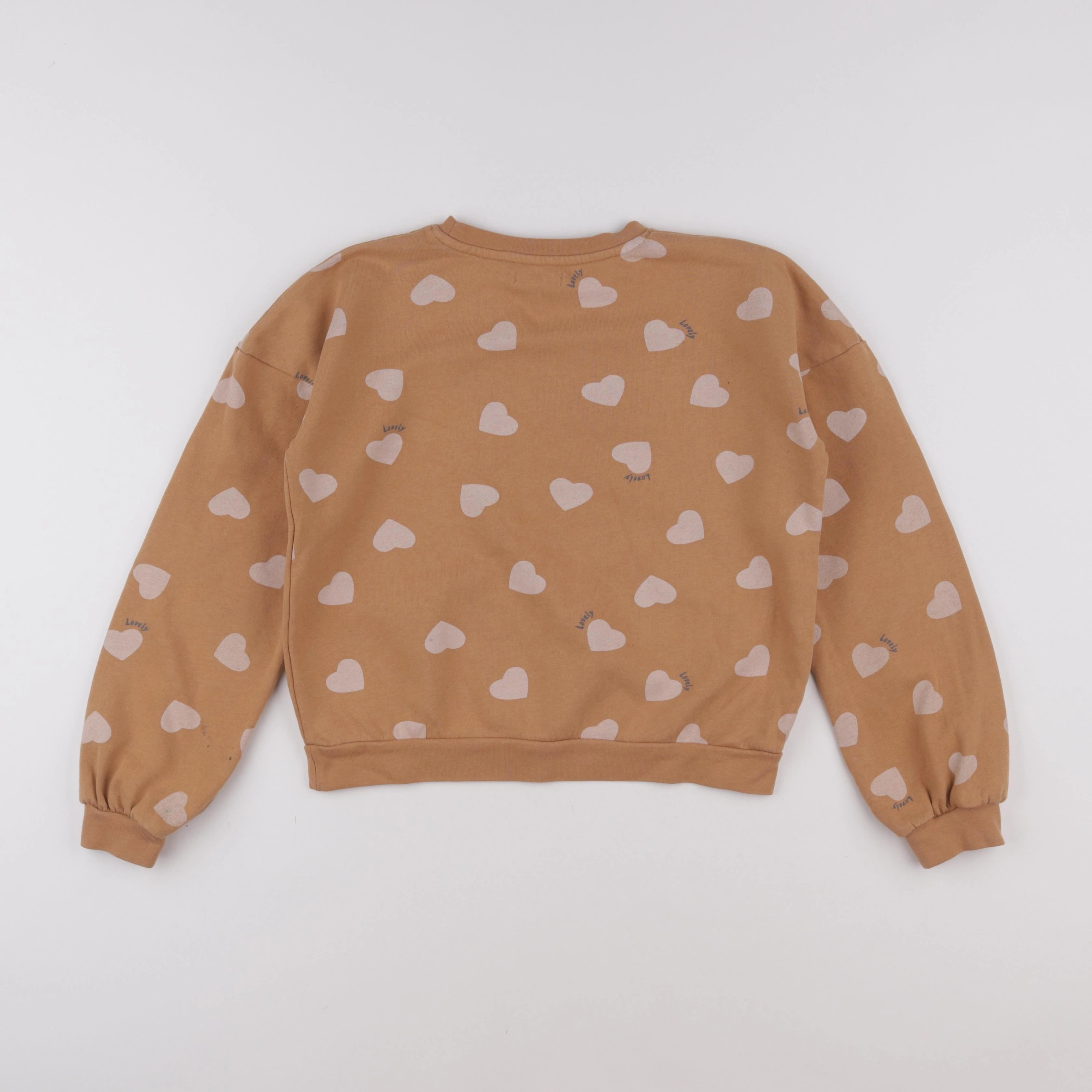 Vertbaudet - sweat marron - 10 ans