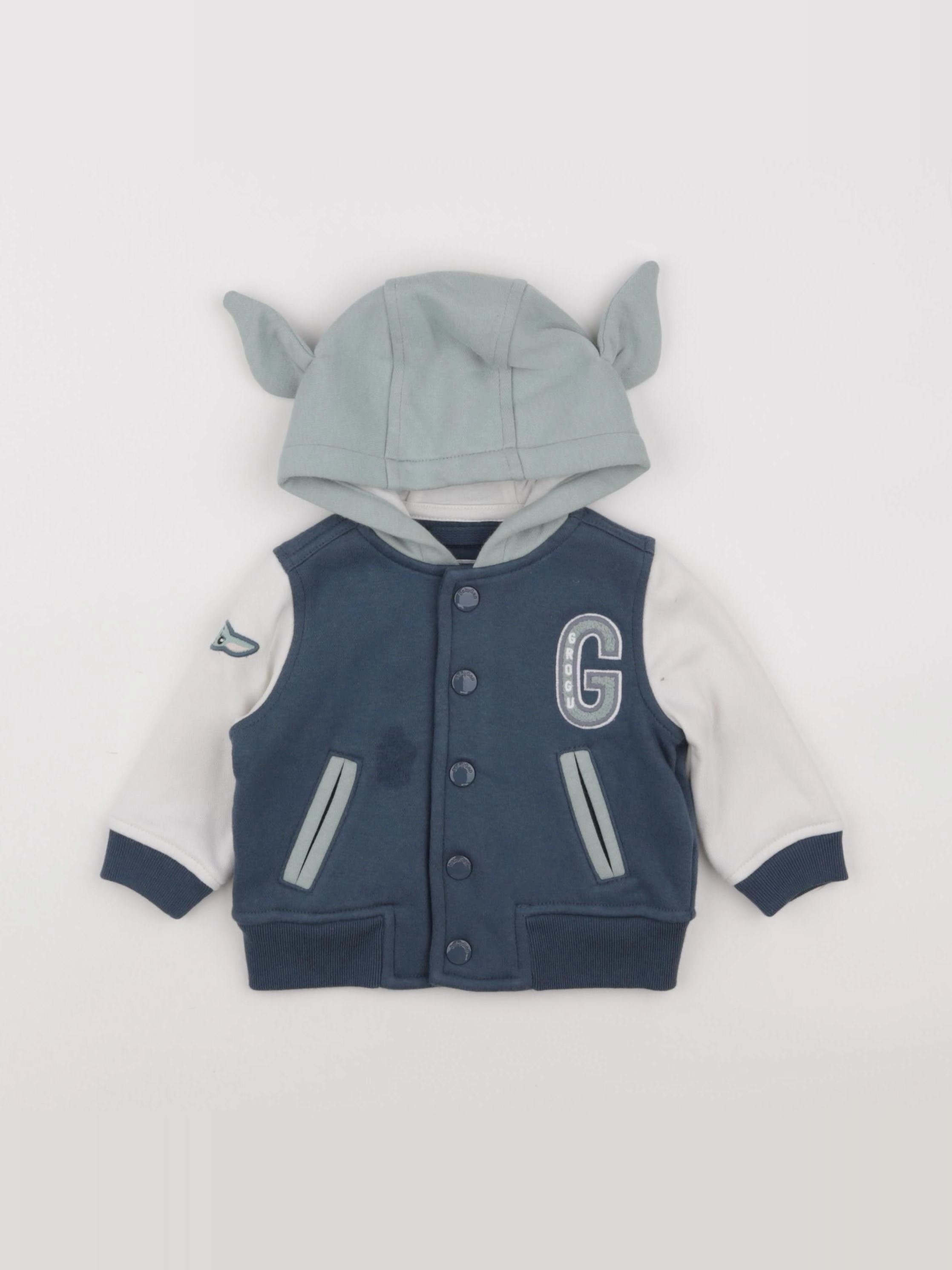 GAP - sweat imprimé au dos blanc, vert - 3/6 mois