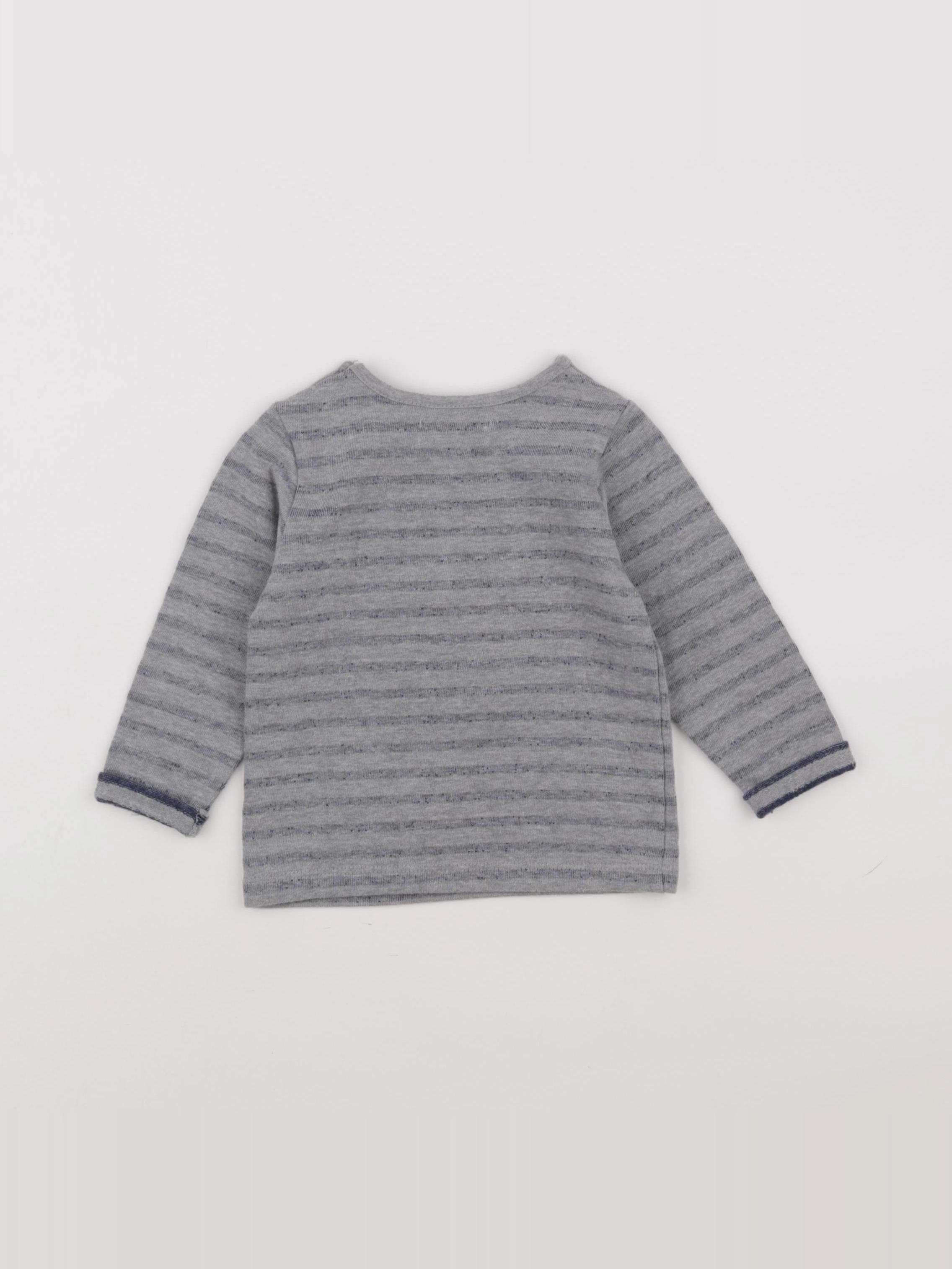 Cadet Rousselle - tee-shirt gris - 12 mois