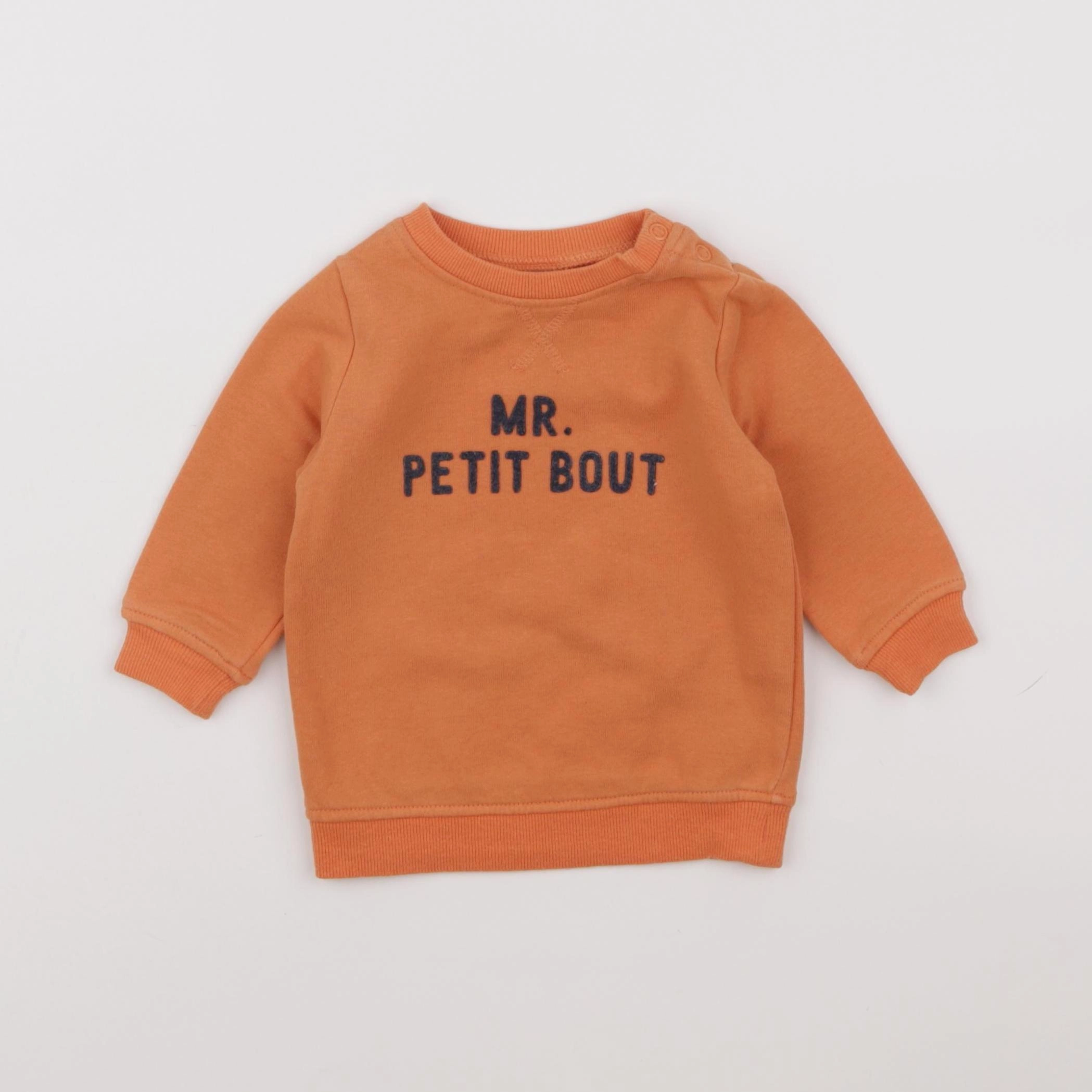 Tape à l'oeil - sweat orange - 6 mois