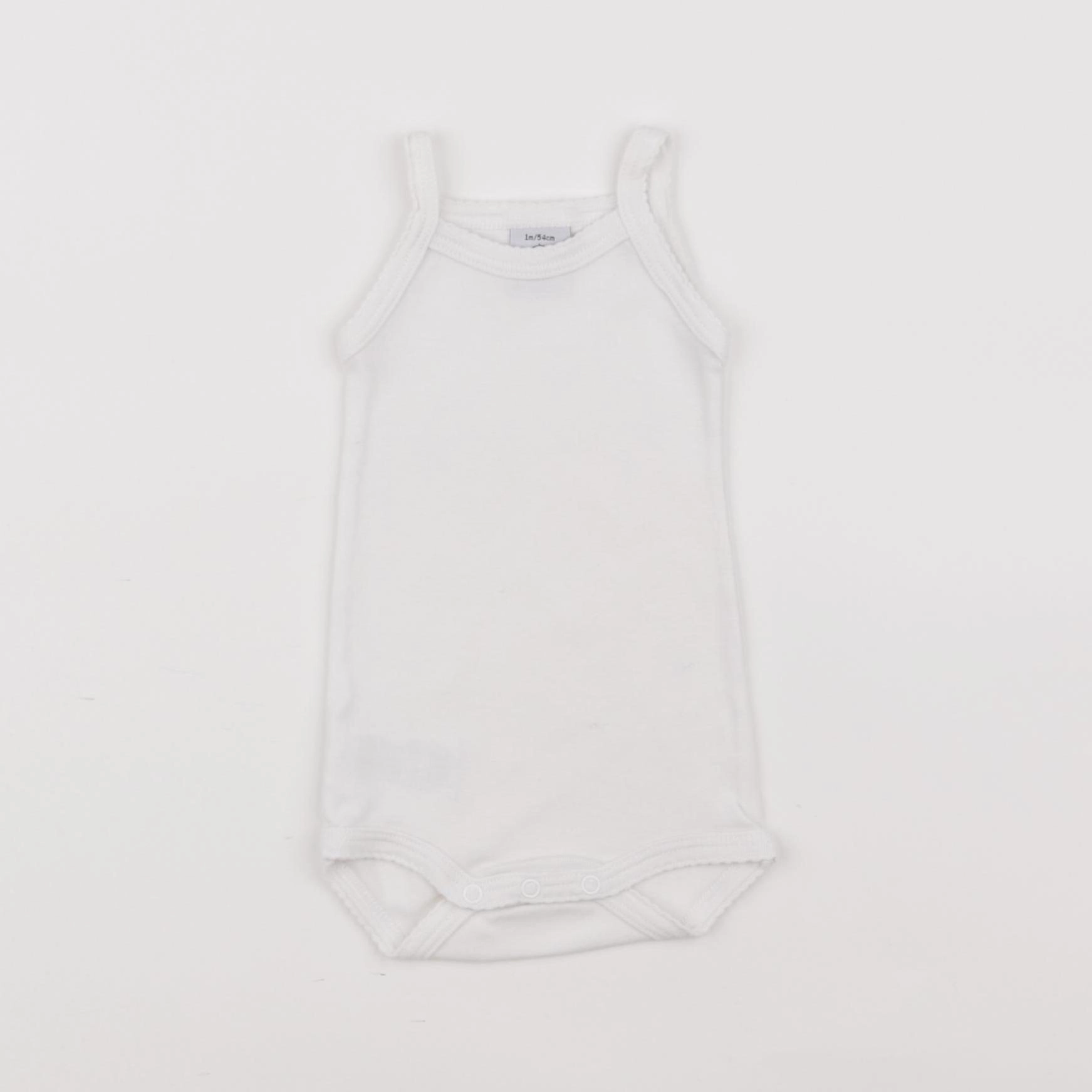 Petit Bateau - body blanc - 1 mois