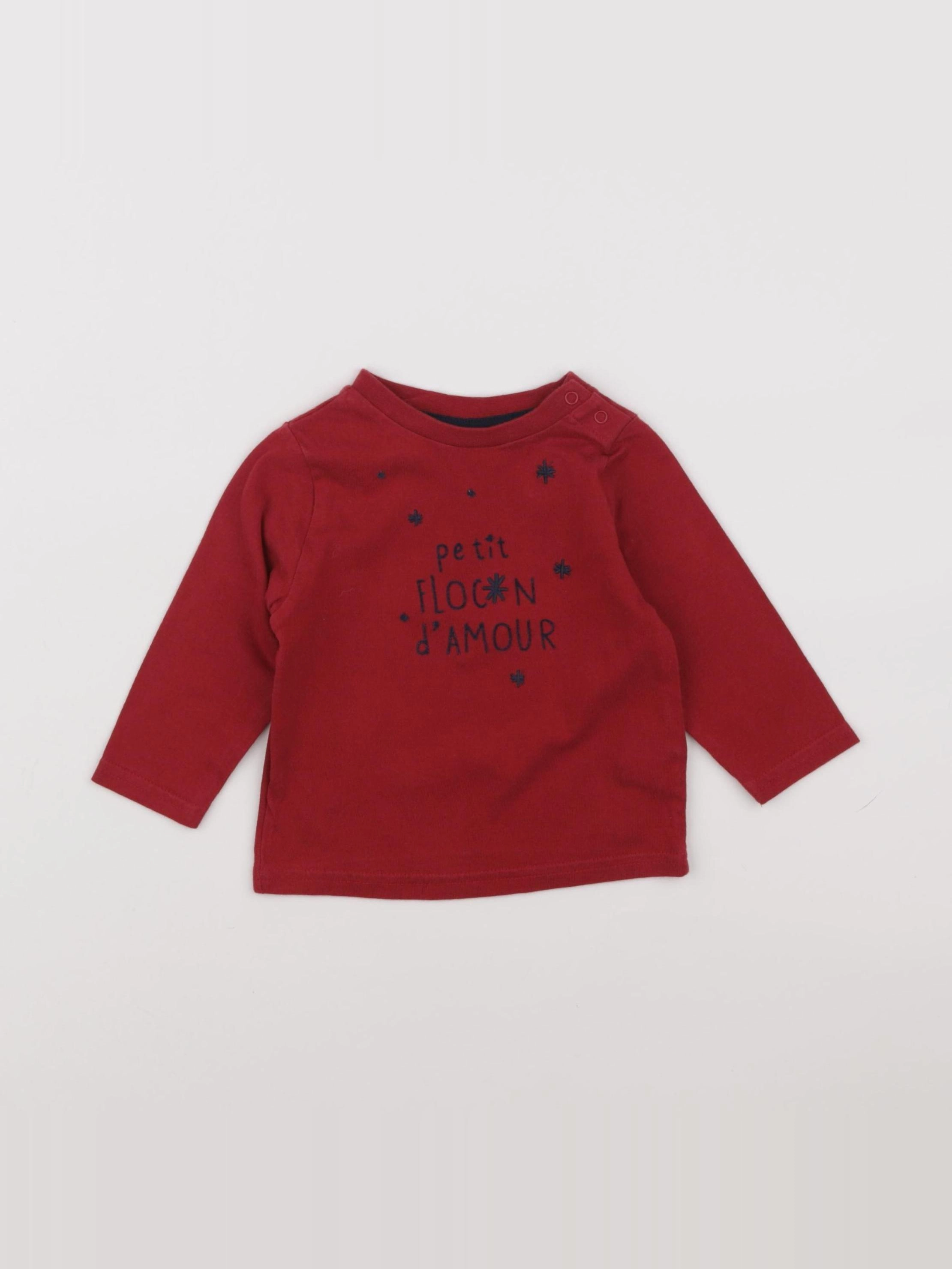 Tape à l'oeil - tee-shirt rouge - 6 mois