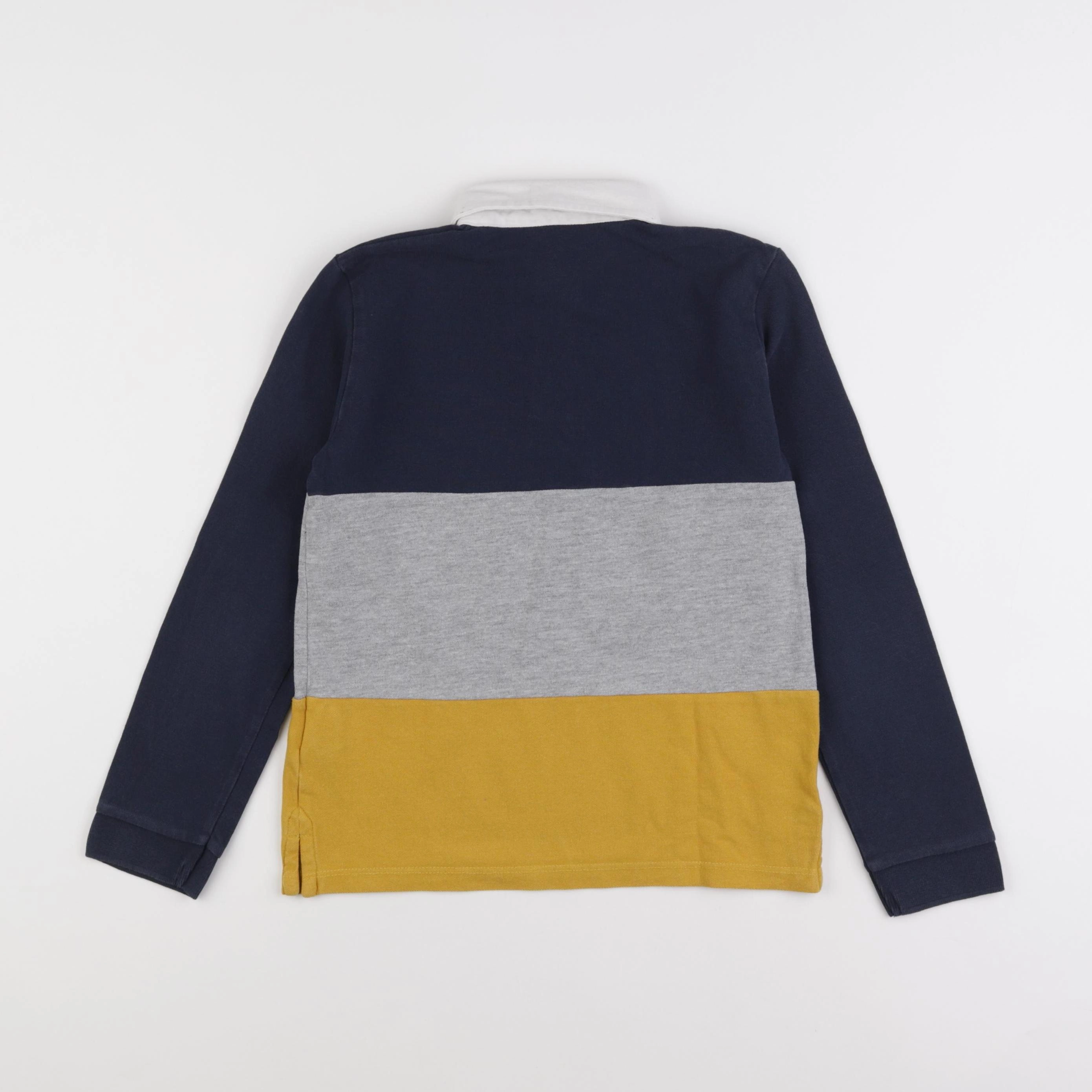 Monoprix - polo bleu, jaune - 8 ans