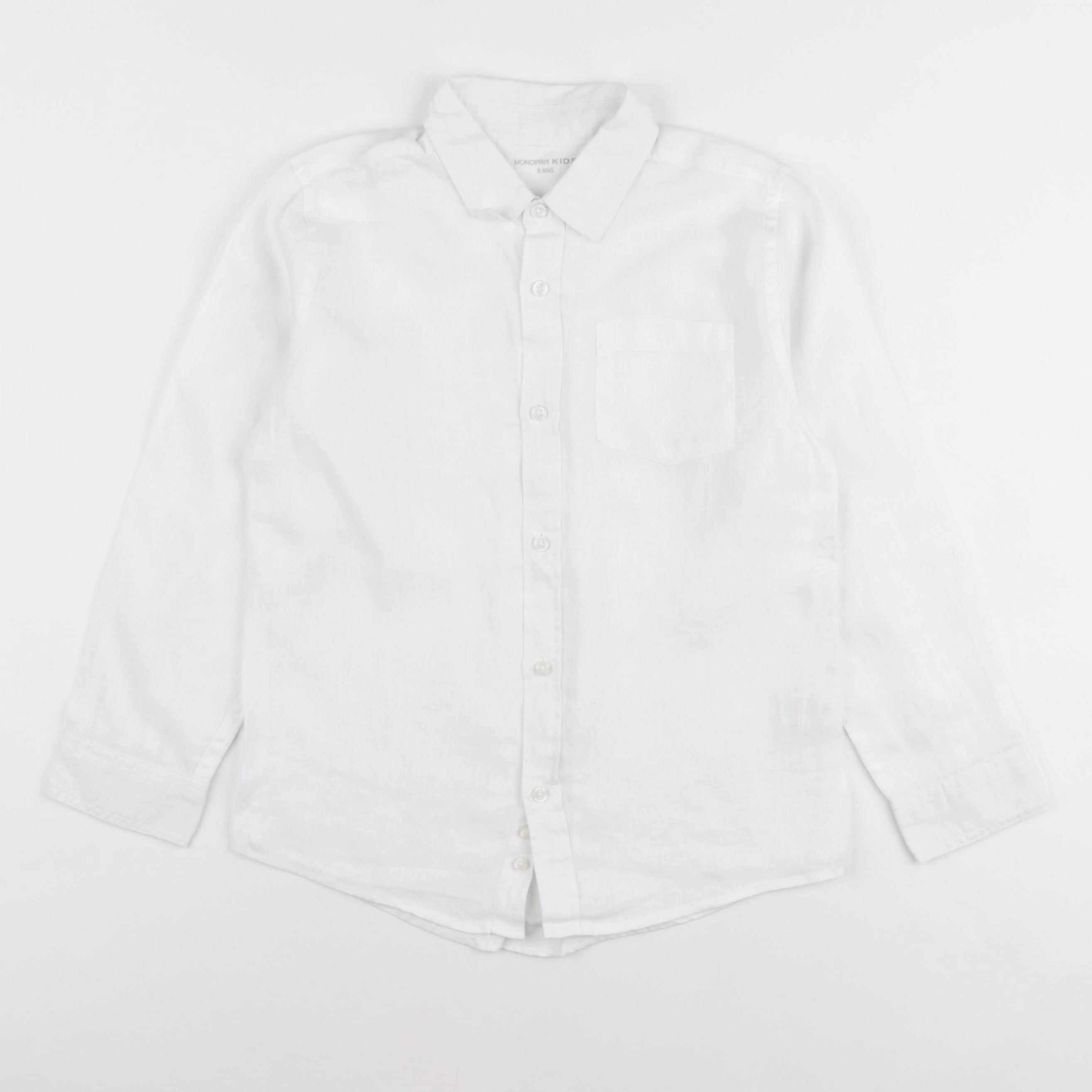 Monoprix - chemise blanc - 8 ans
